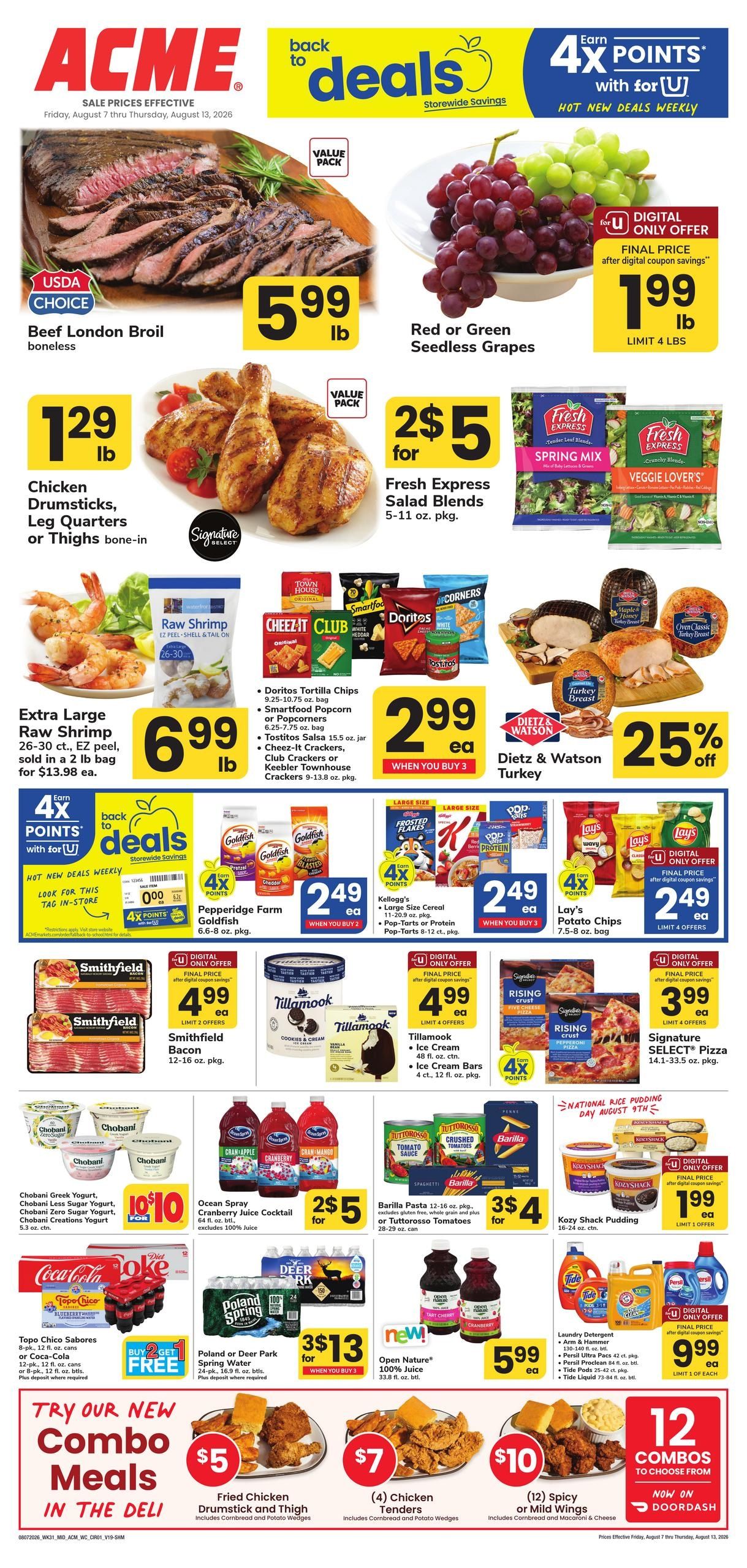 Acme Markets (Bethany Beach Area, DE) Weekly Ad August 7 - 13, 2026
