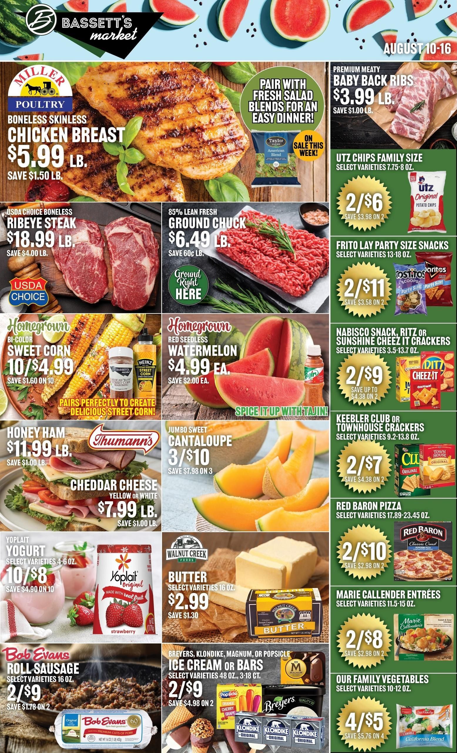 Bassett's Market Weekly Ad August 10 - 16, 2026
