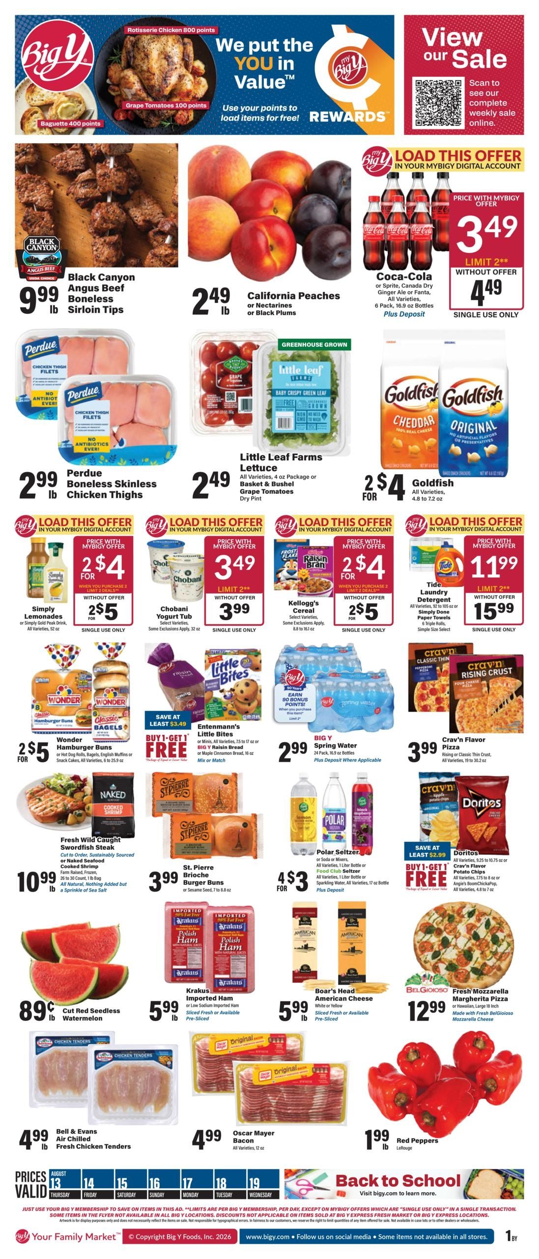 Big Y (MA, RI, VT) Weekly Ad August 13 - 19, 2026