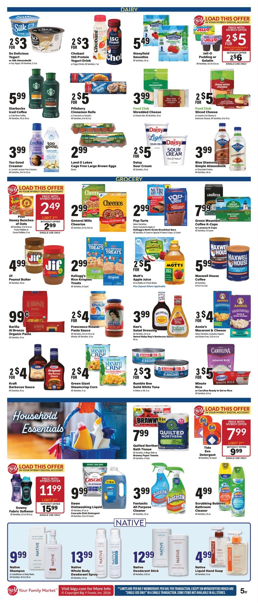 Big Y (MA, RI, VT) Weekly Ad August 13 - 19, 2026
