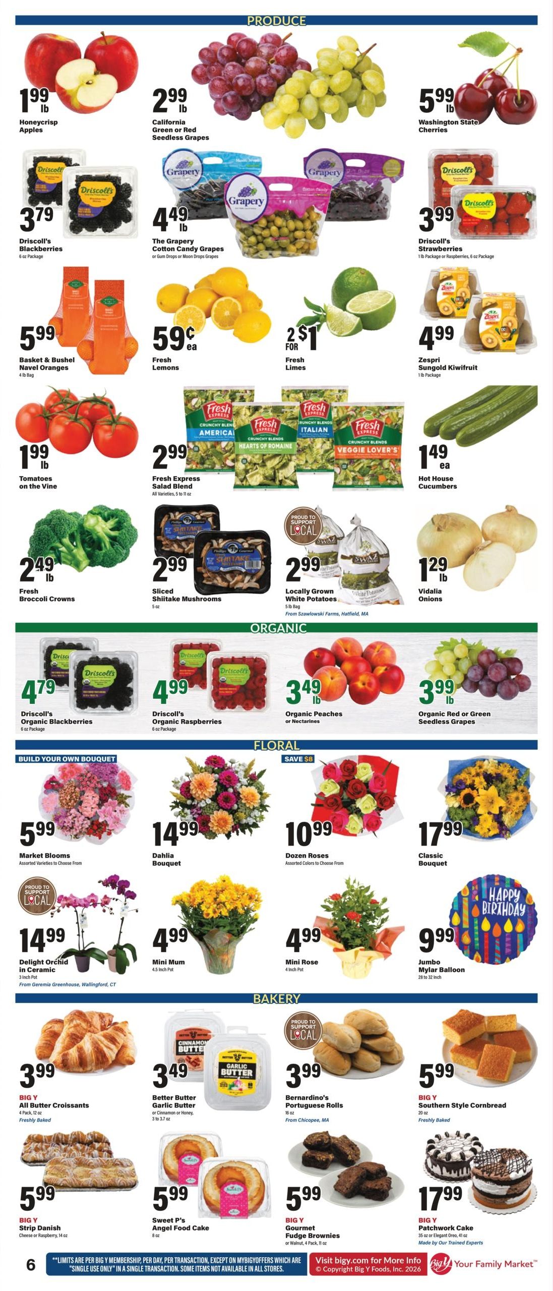 Big Y (MA, RI, VT) Weekly Ad August 13 - 19, 2026