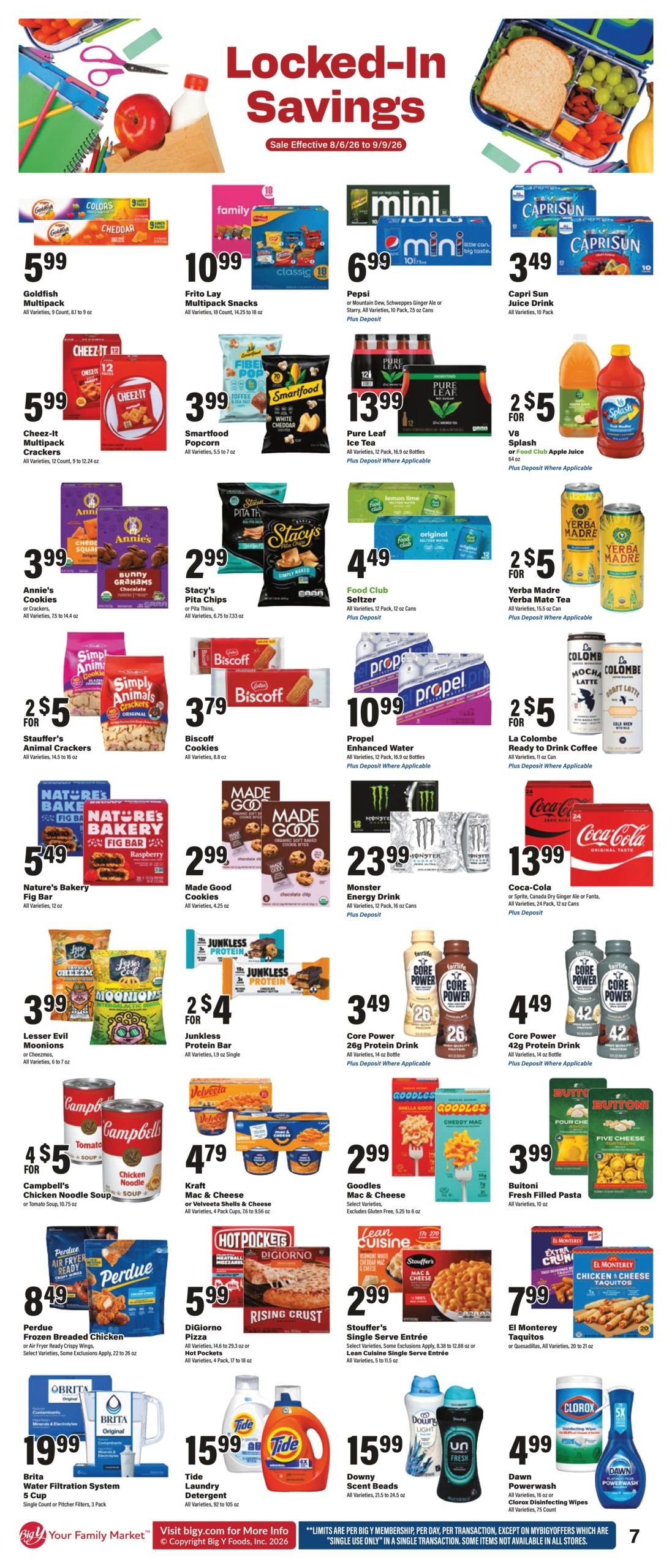 Big Y Back To School Weekly Ad August 13 - September 9, 2026