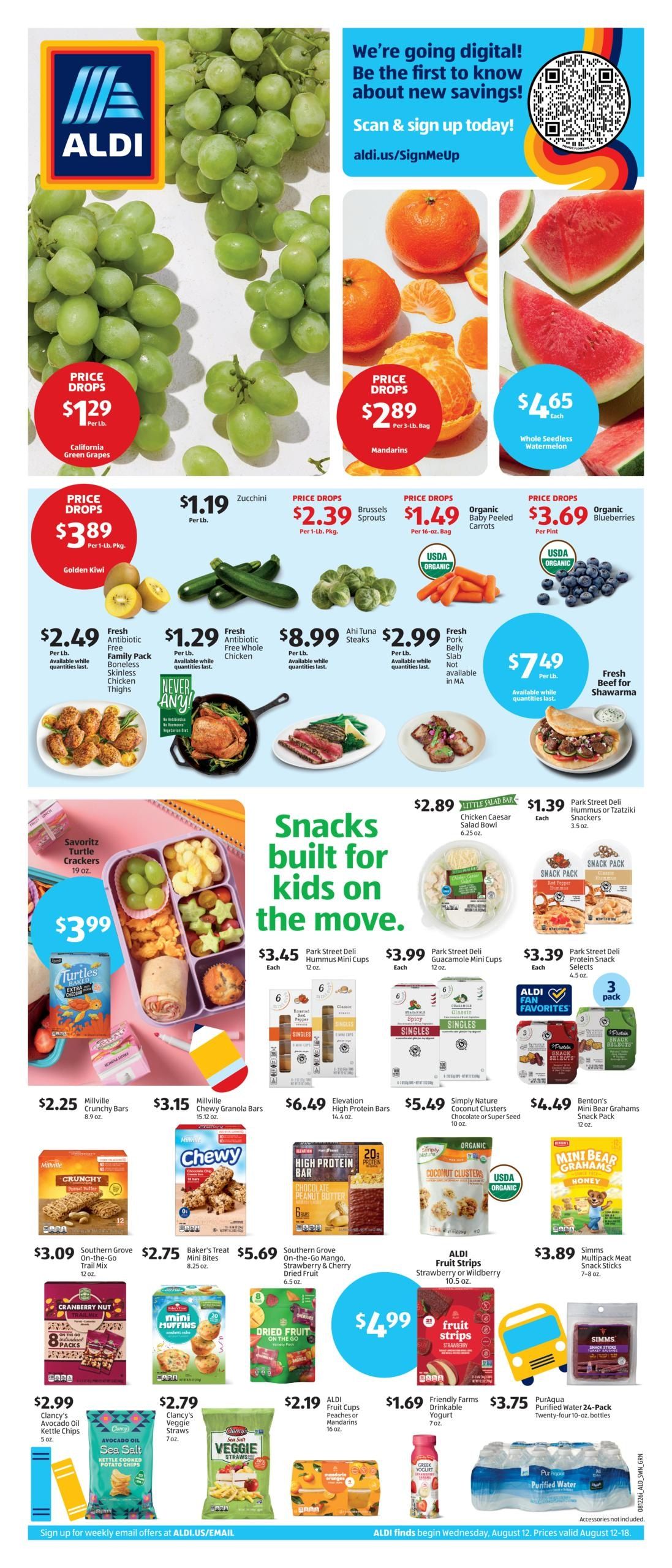 ALDI (Worcester–Providence Area, MA–RI) Weekly Ad August 12 - 18, 2026