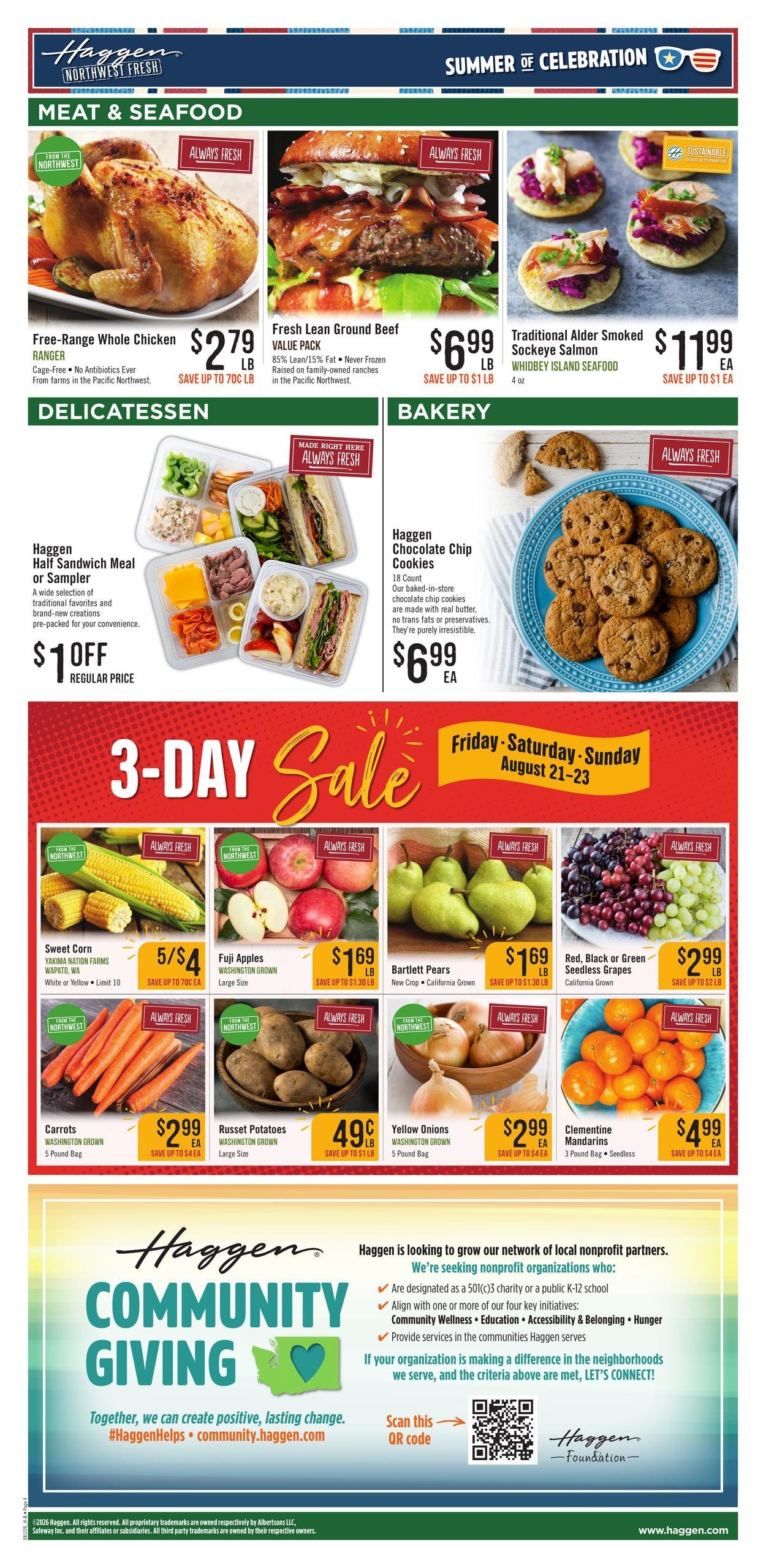 Haggen Weekly Ad August 12 - 25, 2026