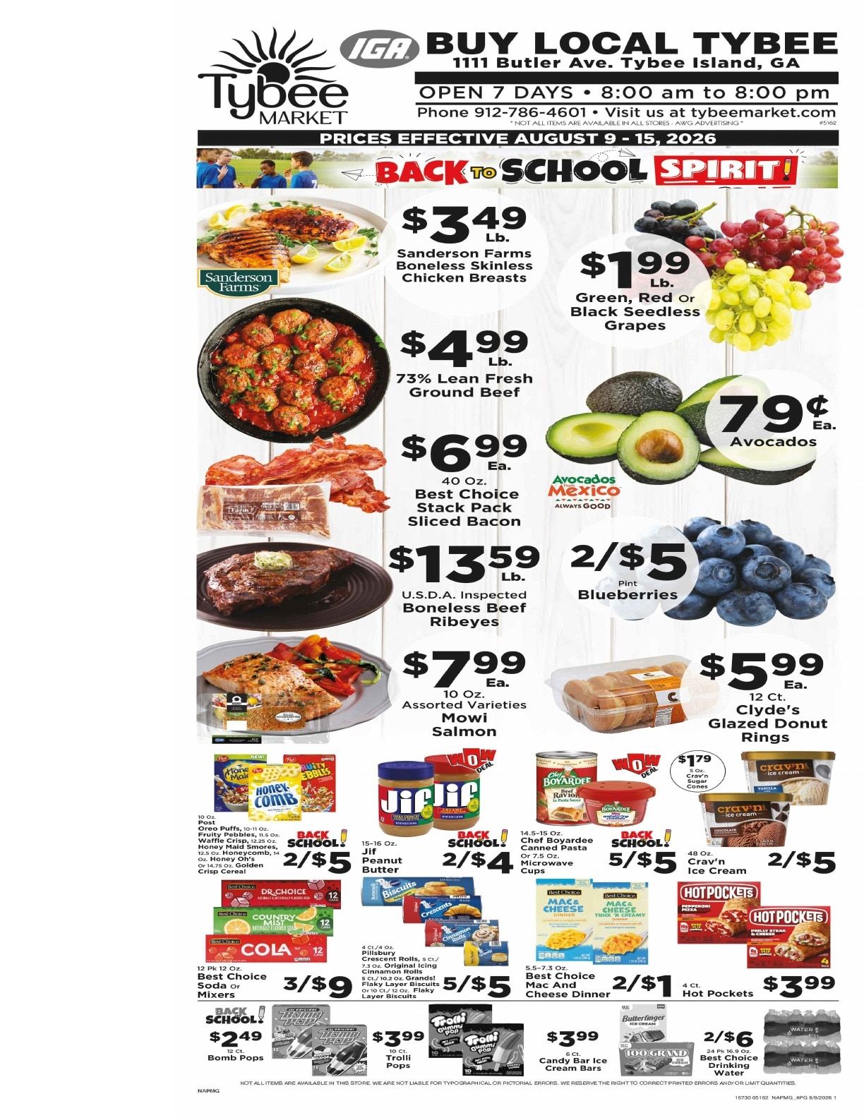 Tybee Market Weekly Ad August 9 - 15, 2026