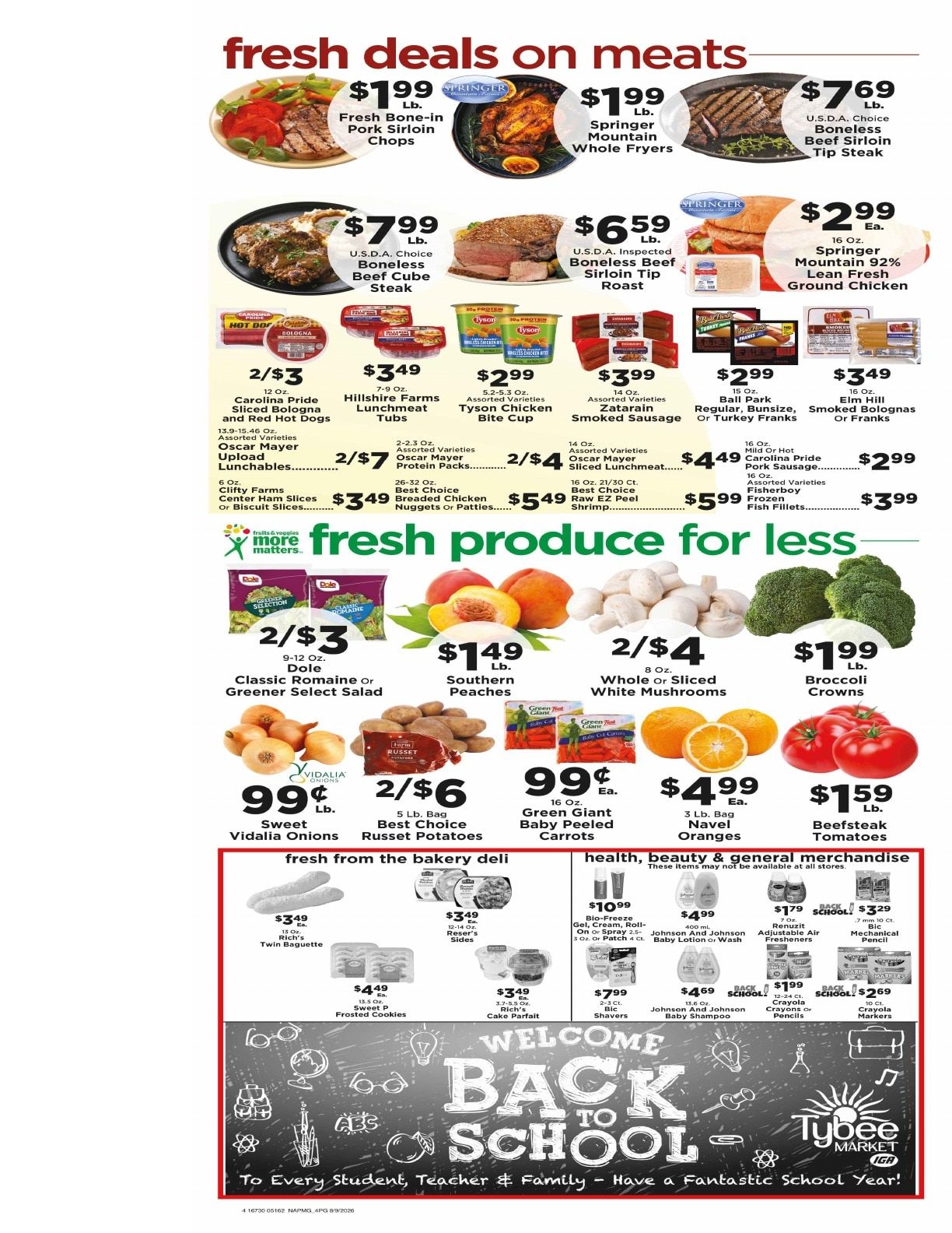 Tybee Market Weekly Ad August 9 - 15, 2026