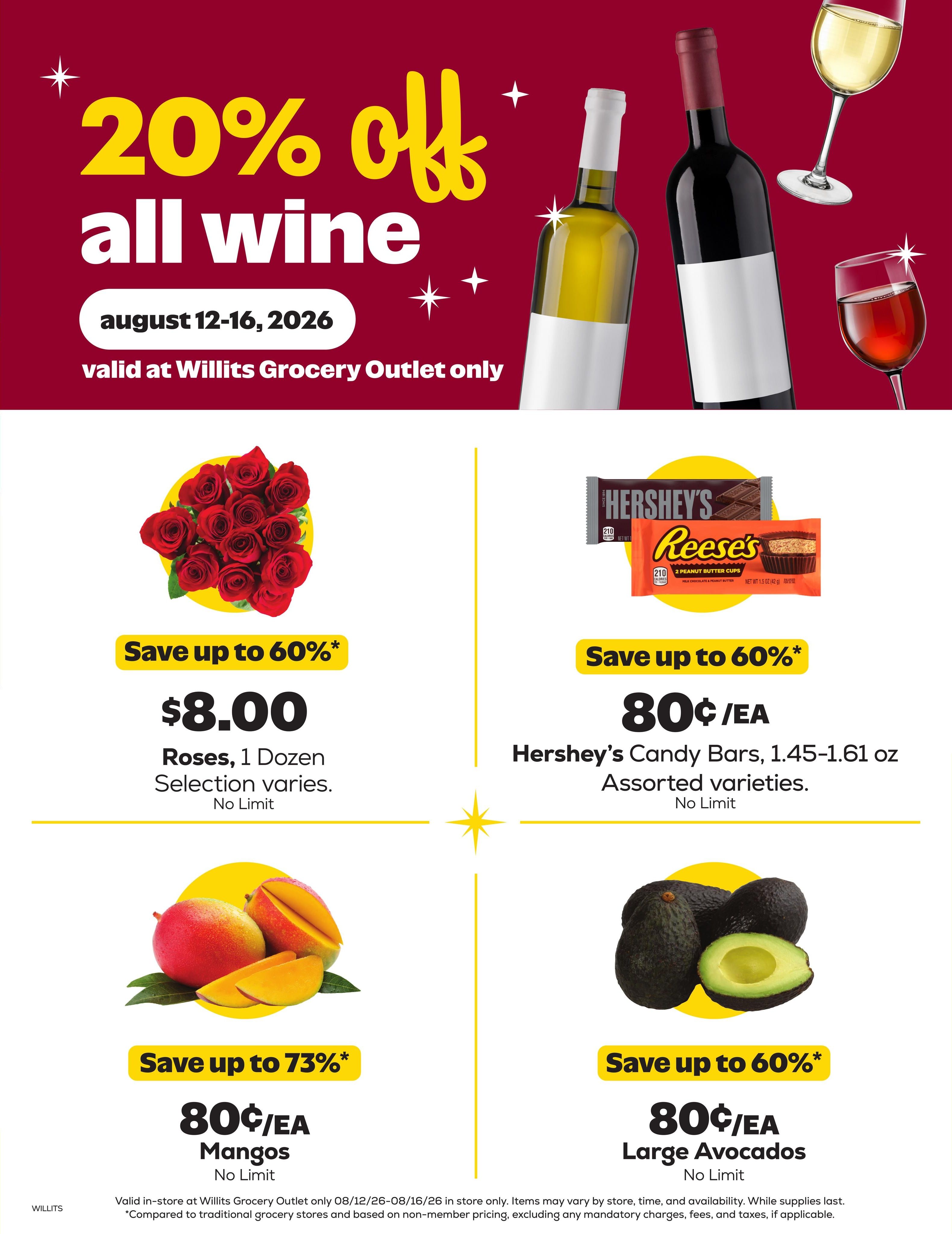 Grocery Outlet (Covelo Area, CA) Weekly Ad August 12 - 18, 2026