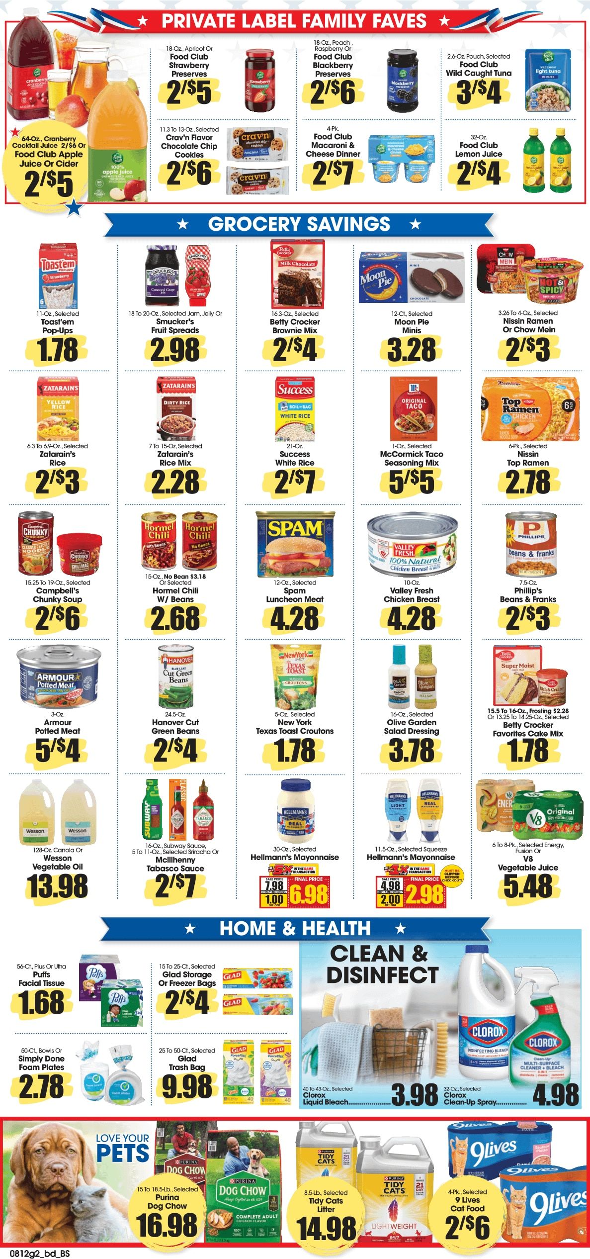 B&T's Food Fresh Market Weekly Ad August 12 - 18, 2026