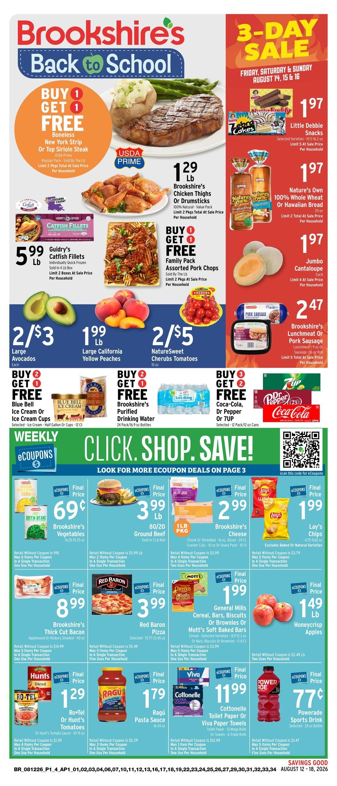 Brookshire's (Brownwood–Bangs Area, TX) Weekly Ad August 12 - 18, 2026