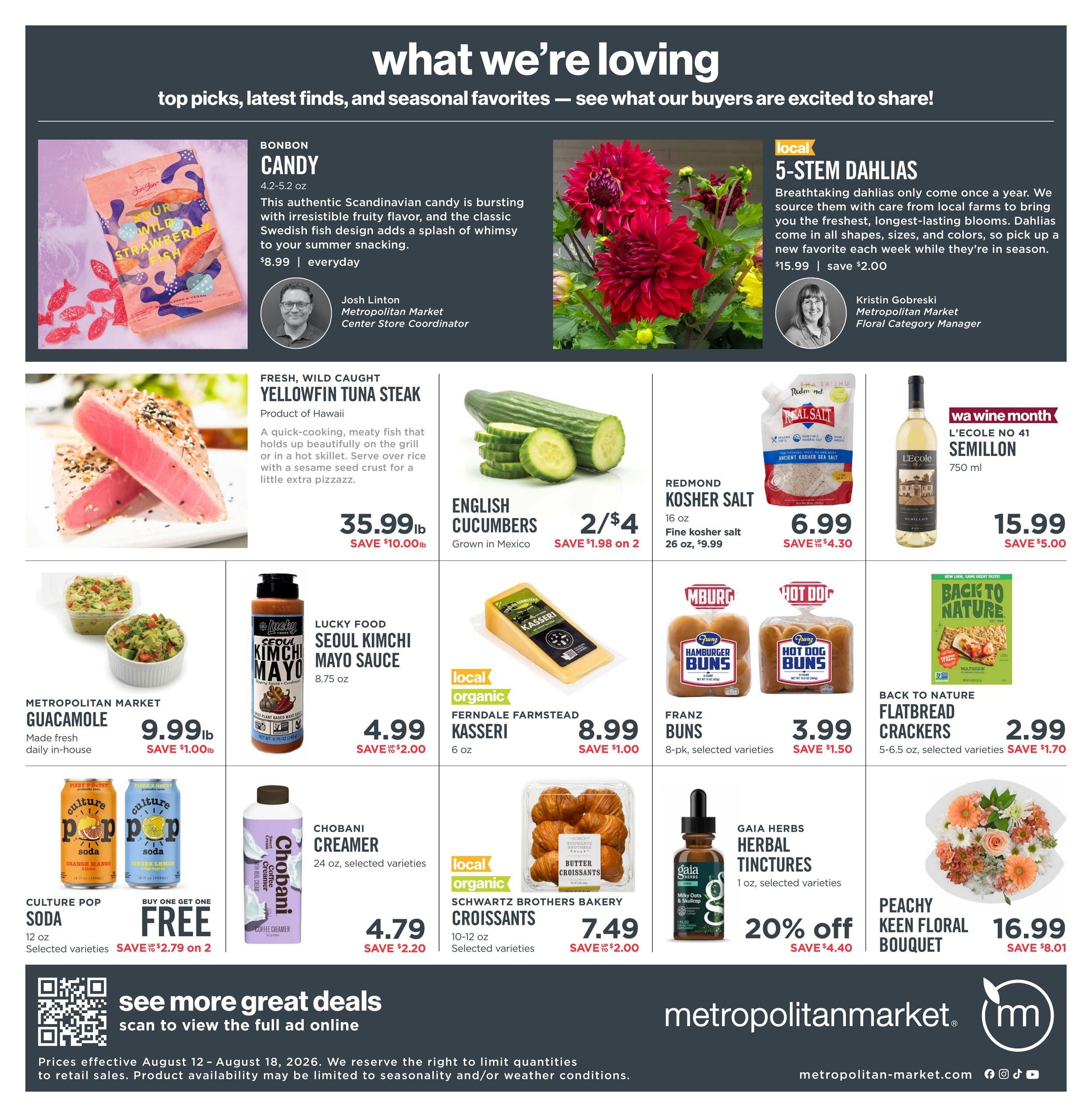 Metropolitan Market Weekly Ad August 12 - 18, 2026