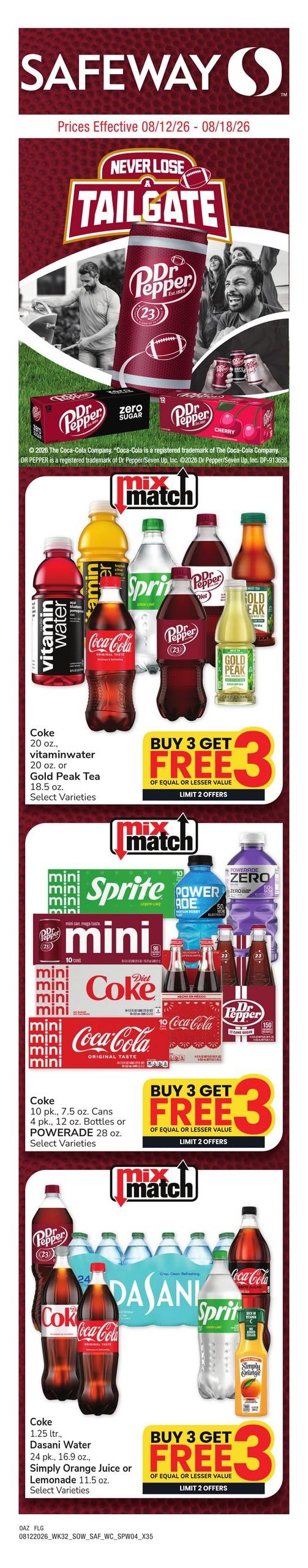 Safeway (Rio Rico Area, AZ) Weekly Ad August 12 - 18, 2026
