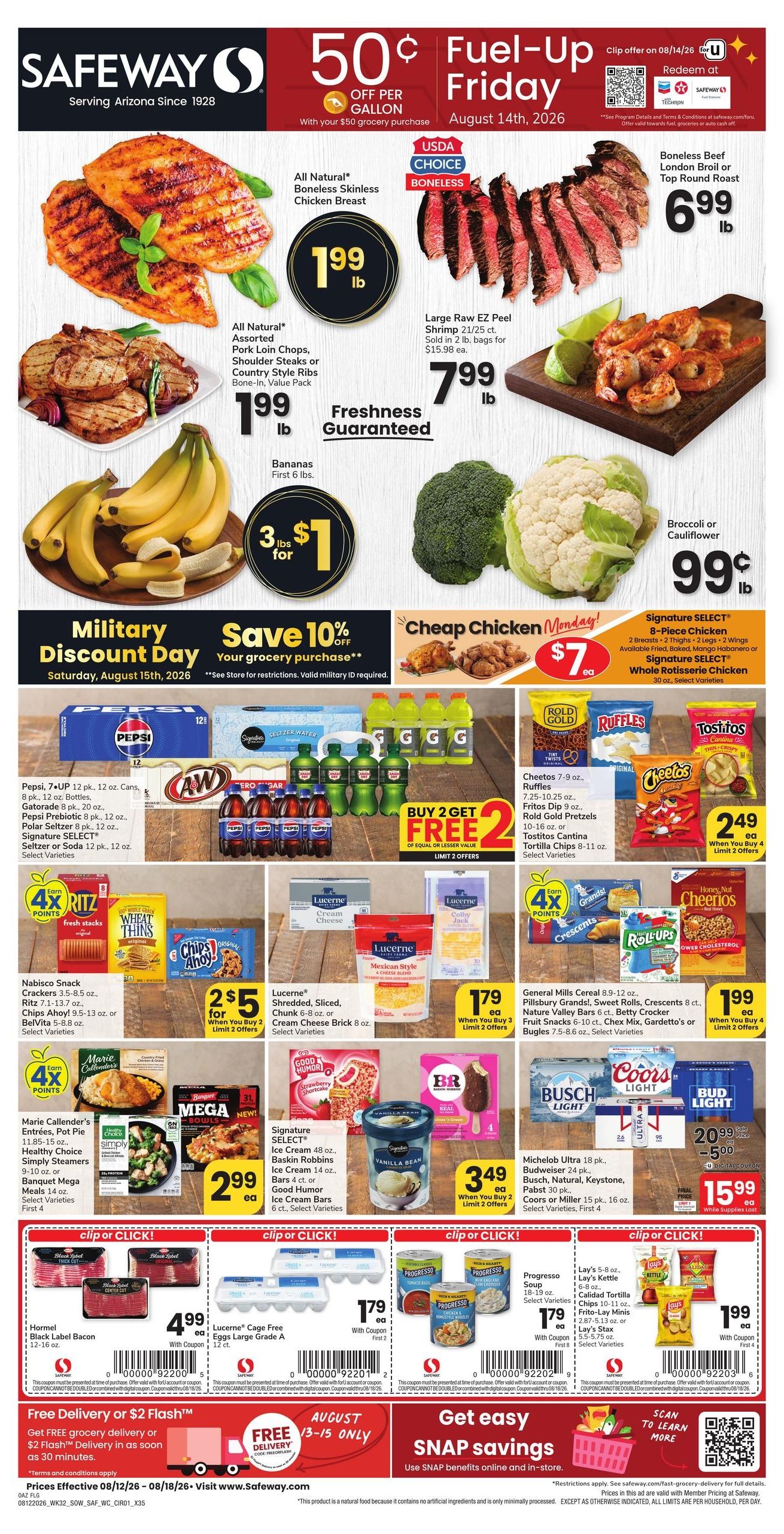 Safeway (Rio Rico Area, AZ) Weekly Ad August 12 - 18, 2026