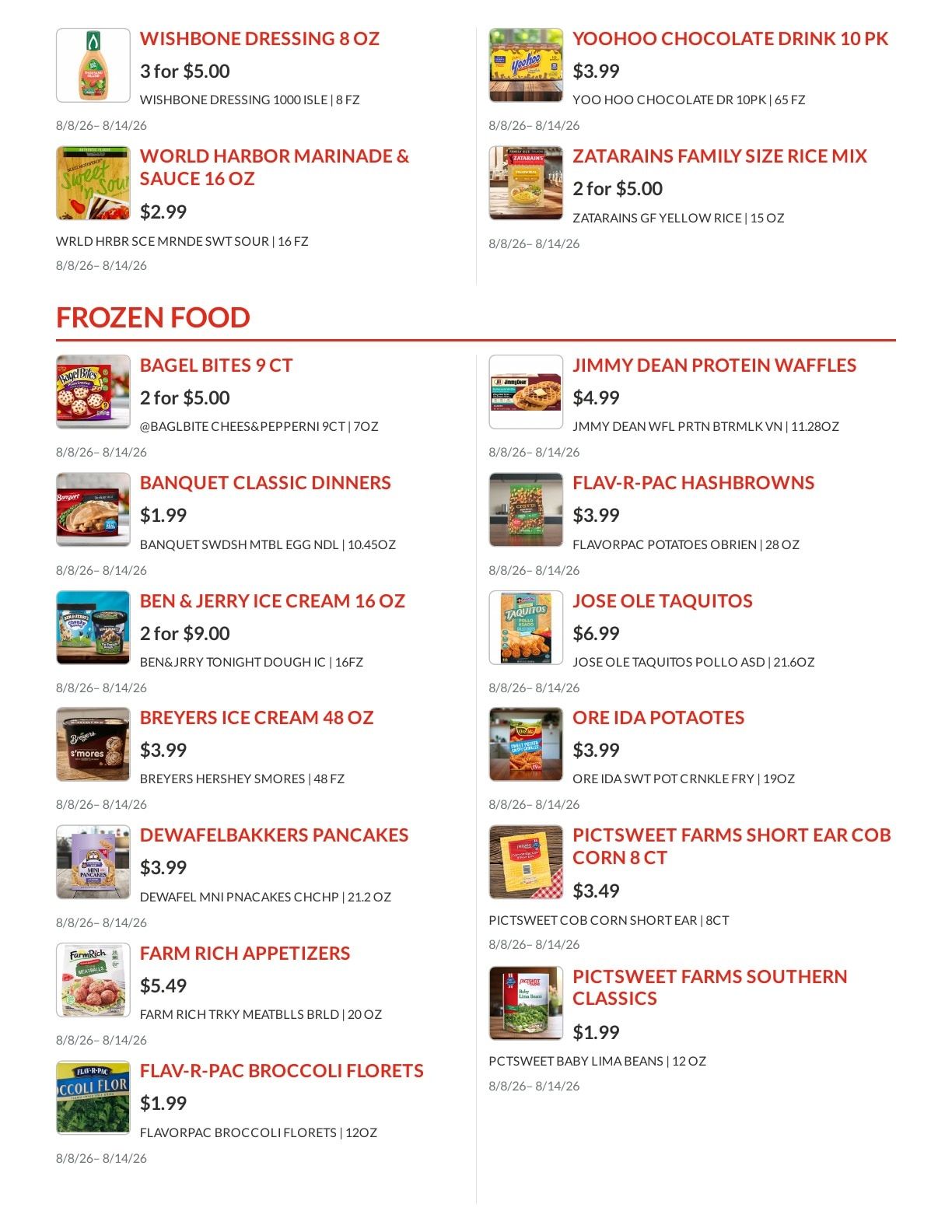 Shoppers Value Foods Macon Weekly Ad August 8 - 14, 2026