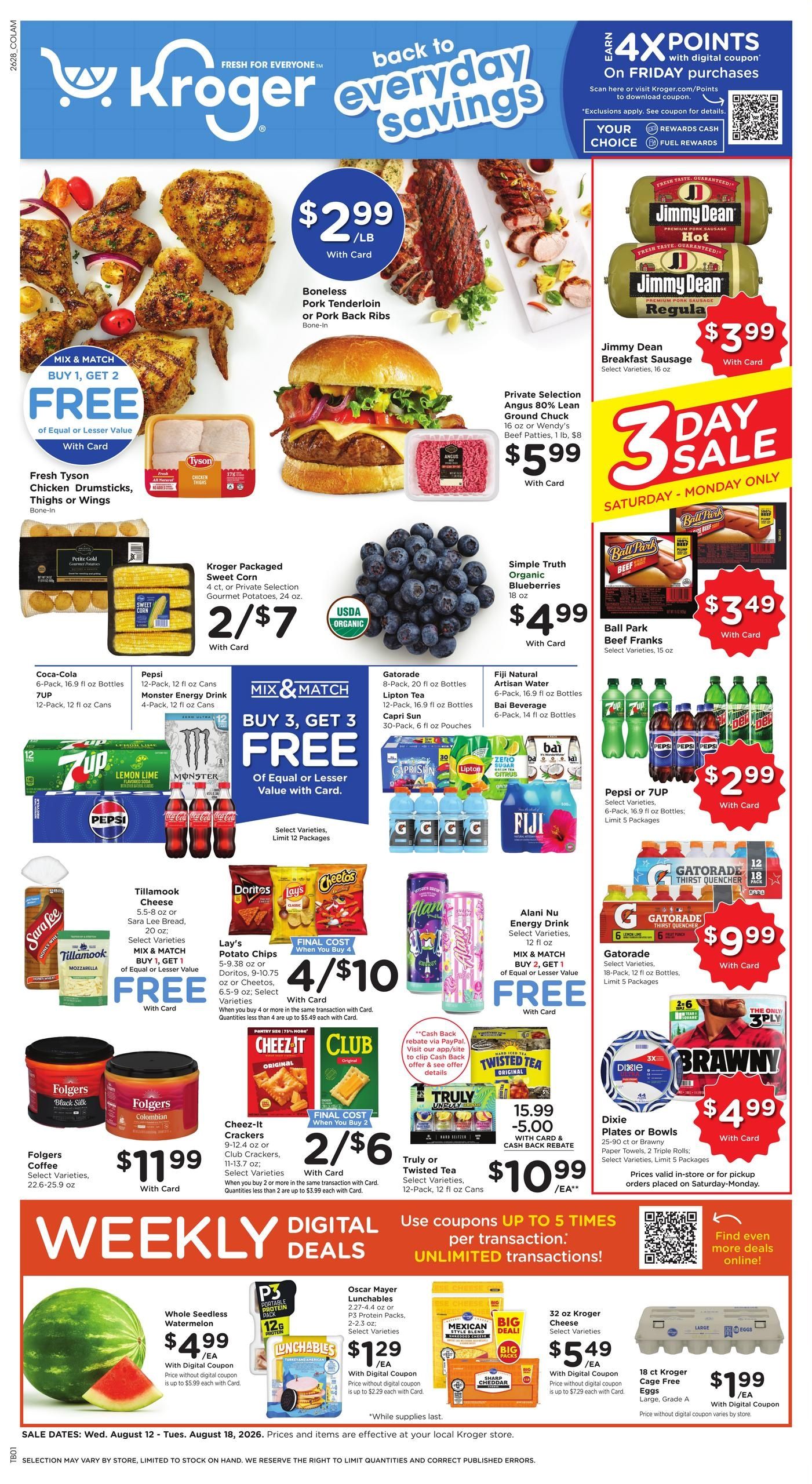 Kroger (Clinton Area, MI) Weekly Ad August 12 - 18, 2026
