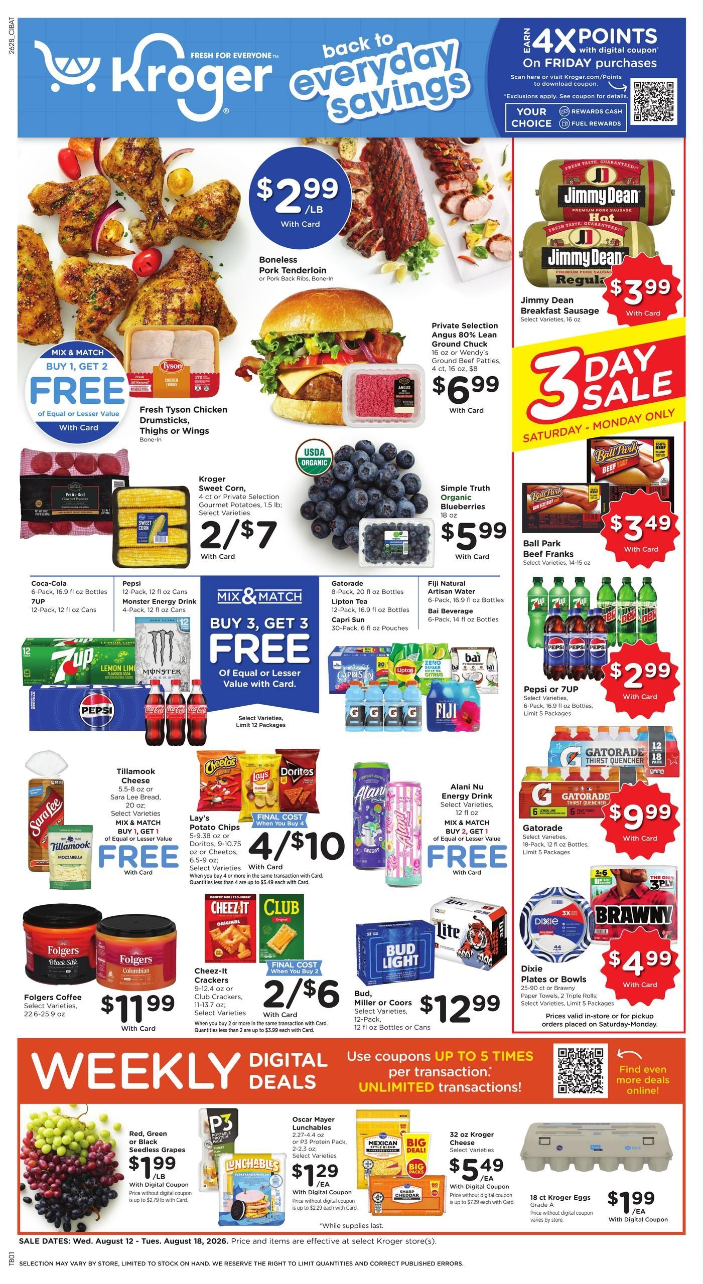 Kroger (Brookville Area, IN) Weekly Ad August 12 - 18, 2026