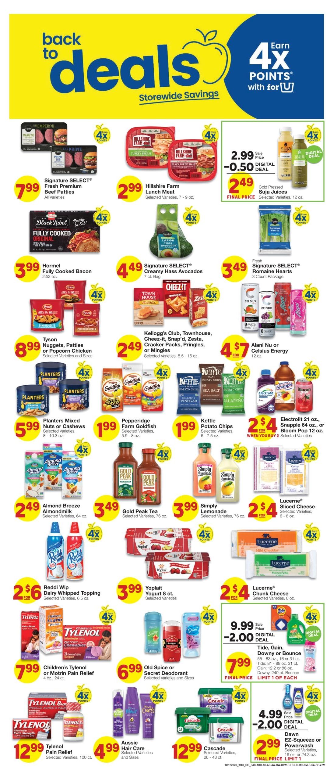 Albertsons Market (Santa Fe Area, NM) Weekly Ad August 12 - 18, 2026