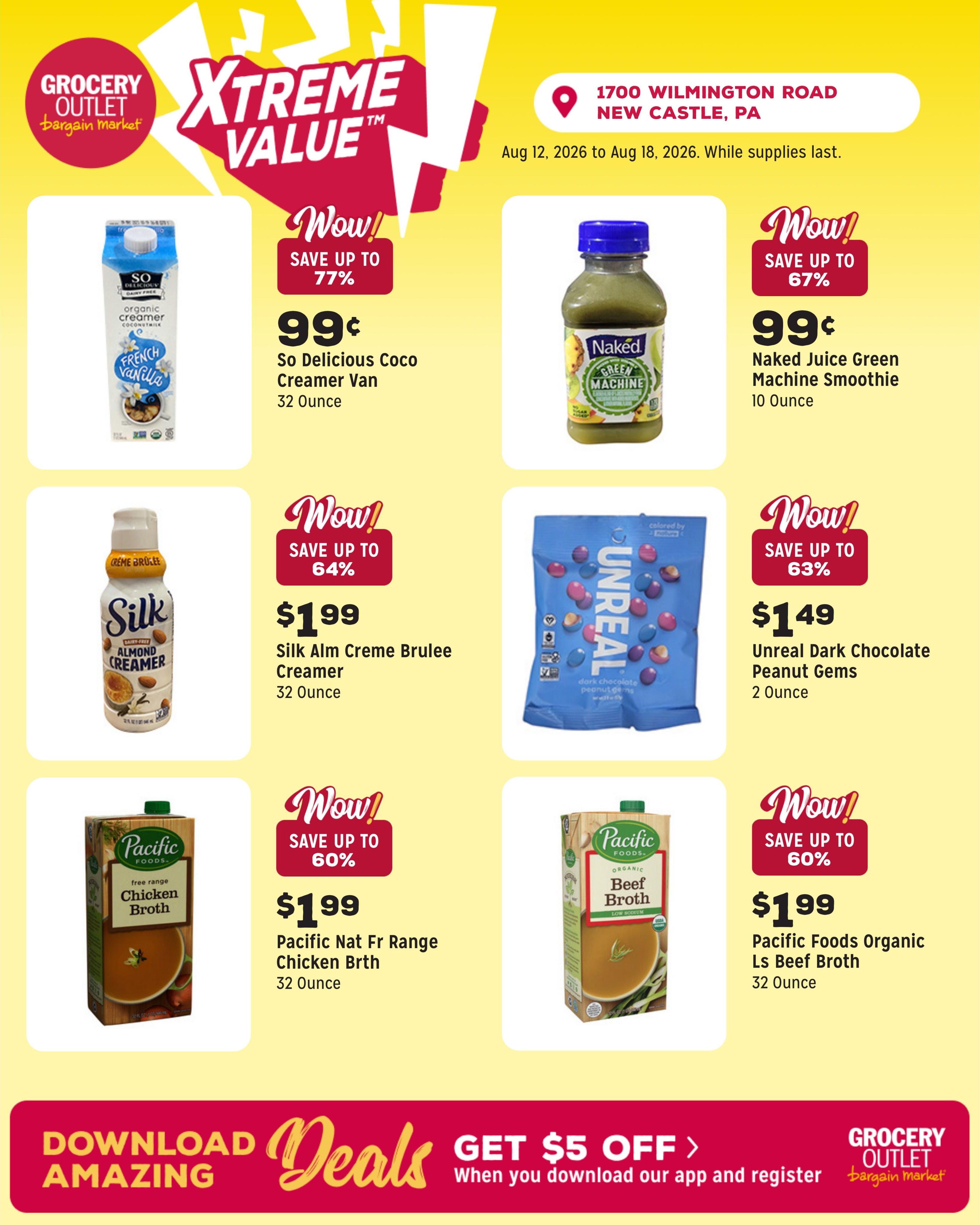 Grocery Outlet (Hermitage Area, PA) Weekly Ad August 12 - 18, 2026