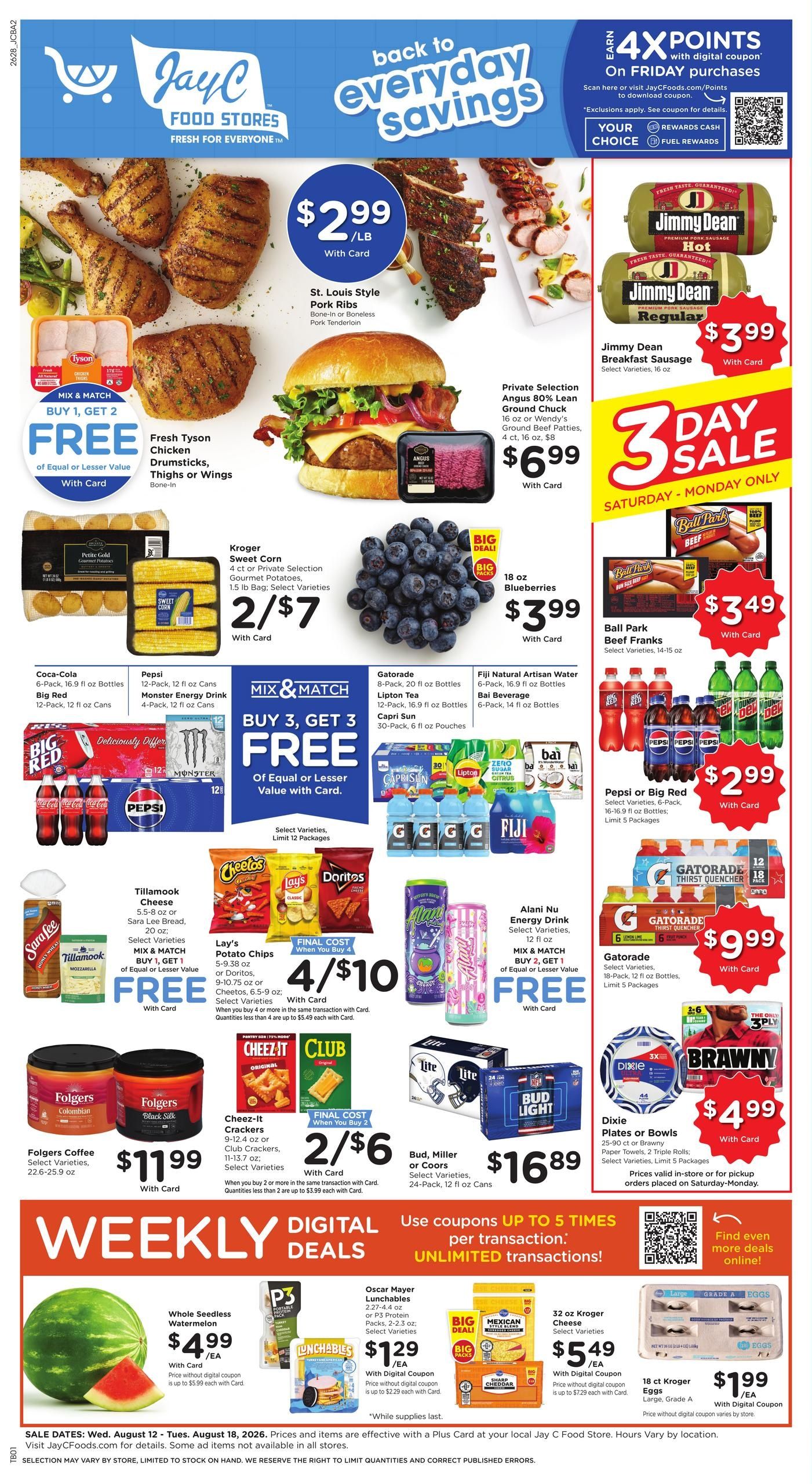 JayC Food Stores Weekly Ad August 12 - 18, 2026