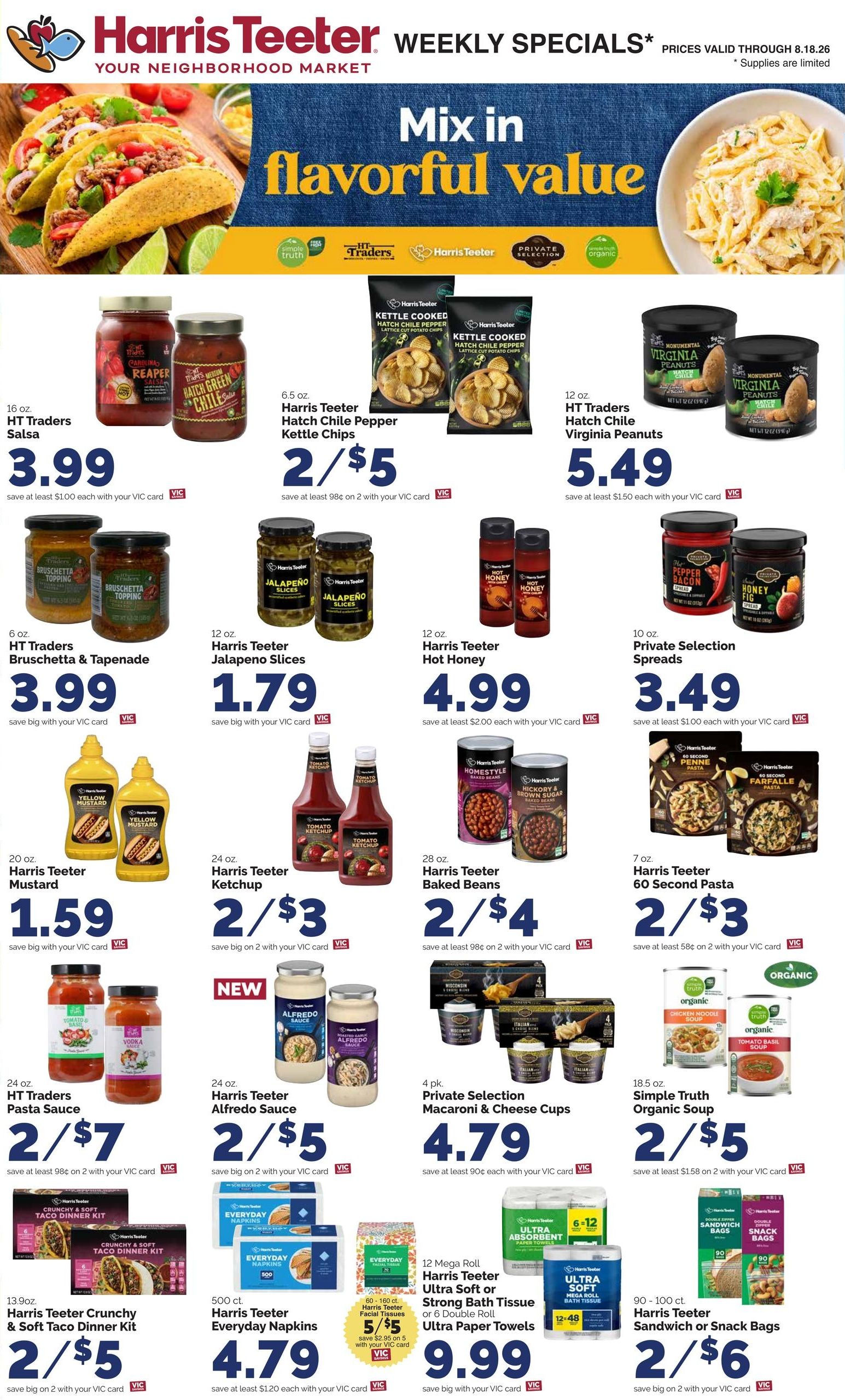 Harris Teeter (SC) Weekly Ad August 12 - 18, 2026
