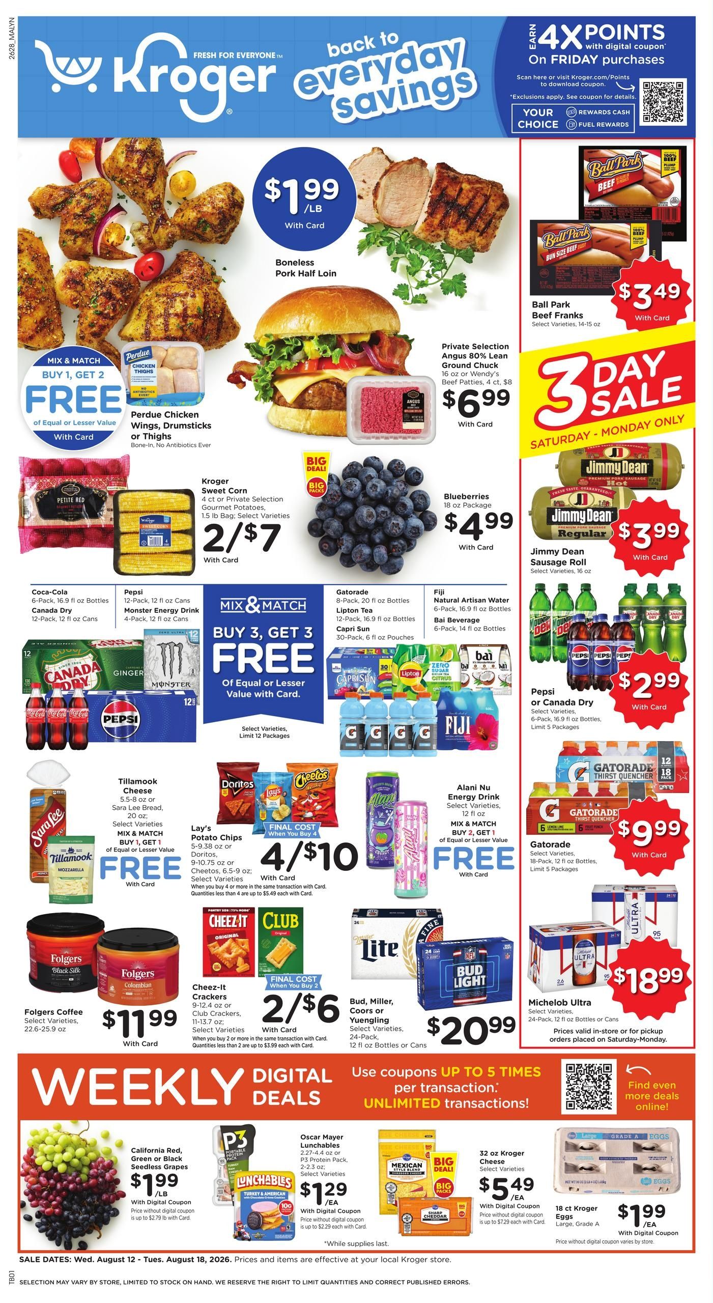 Kroger (Lynchburg Area, VA) Weekly Ad August 12 - 18, 2026