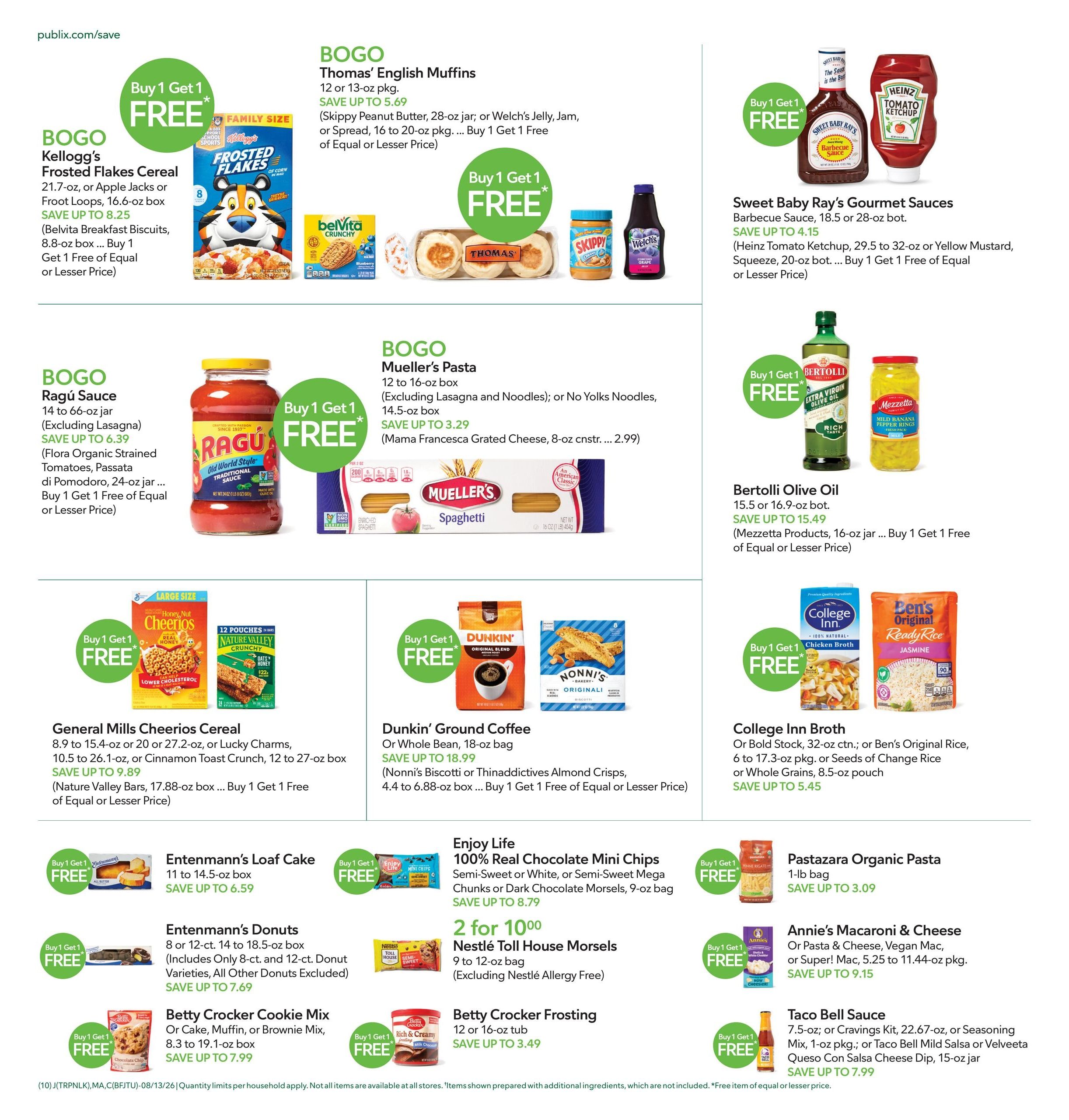 Publix (North Charleston–Charleston Area, SC) Weekly Ad August 12 - 18, 2026