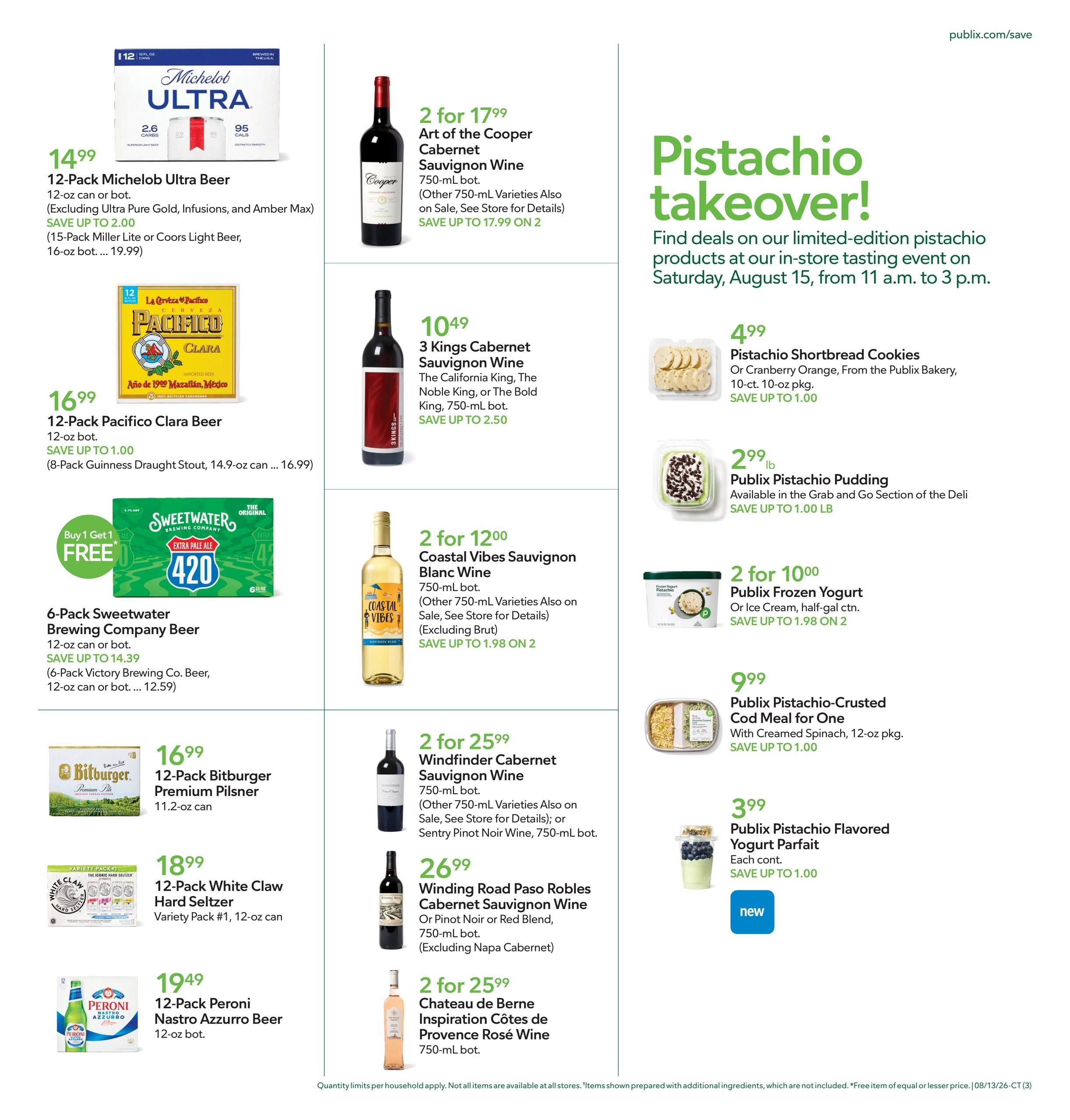 Publix (Charleston–North Charleston Area, SC) Weekly Ad August 12 - 18, 2026