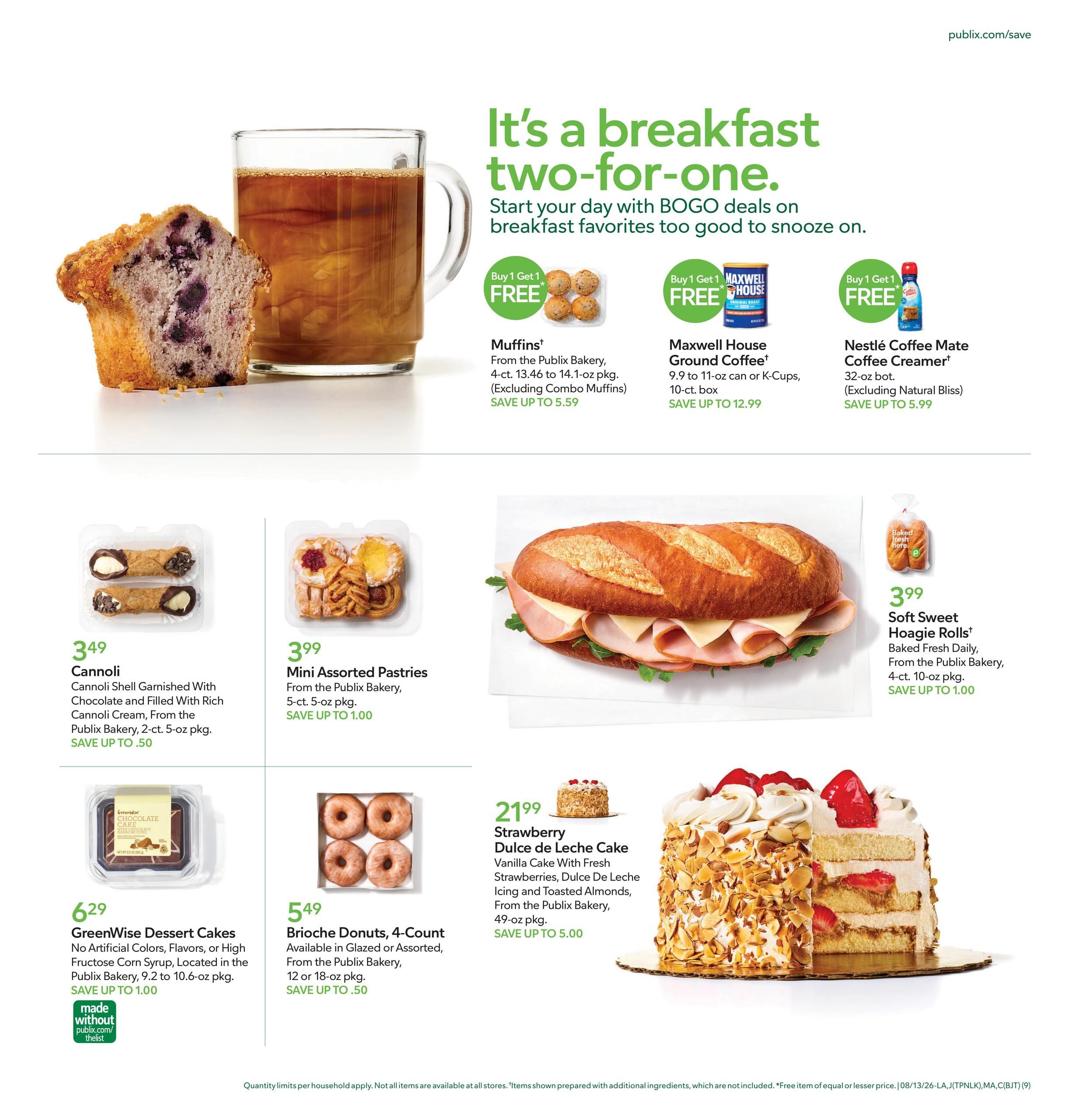 Publix (North Charleston–Charleston Area, SC) Weekly Ad August 12 - 18, 2026