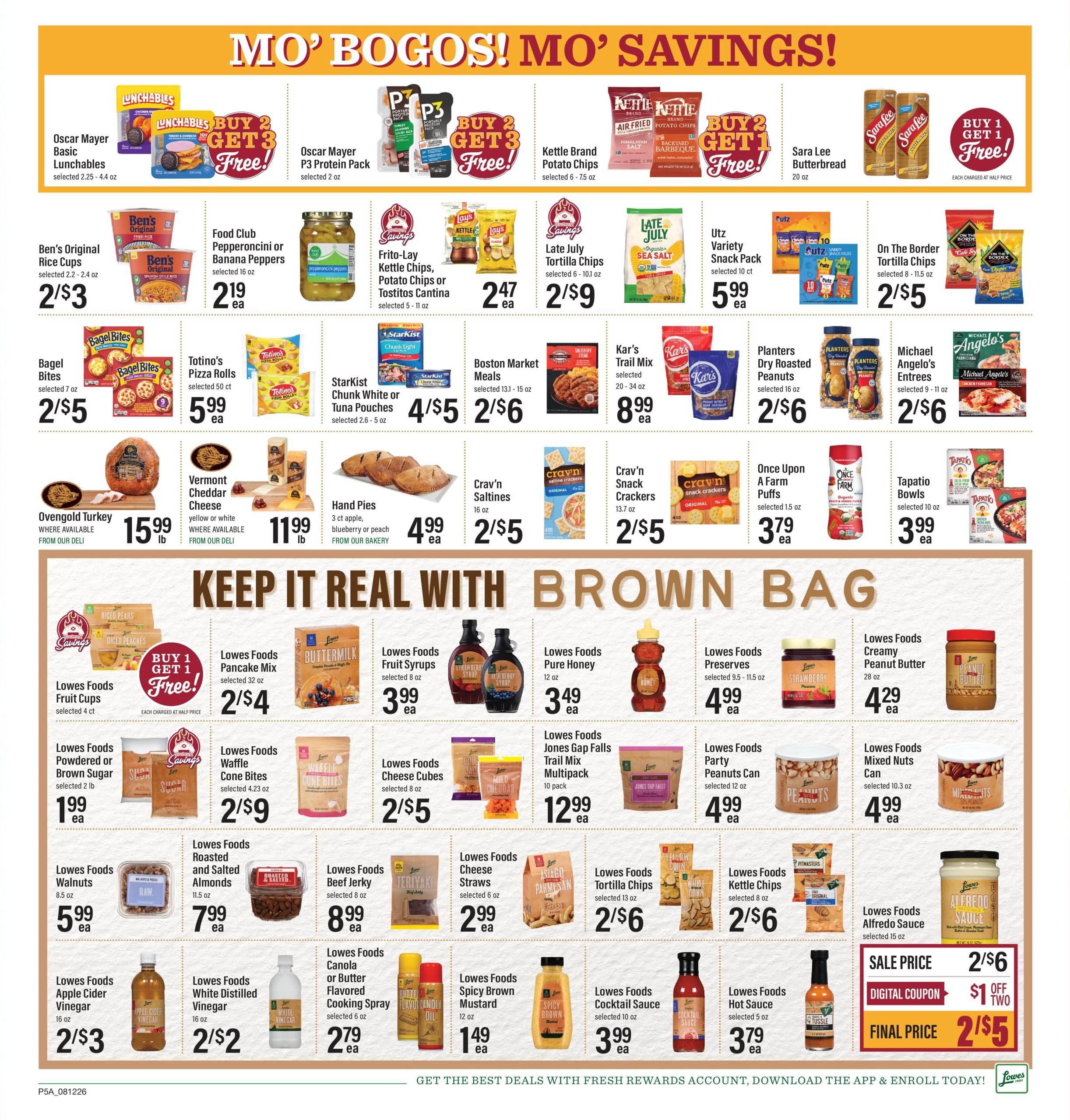 Lowes Foods (NC, SC, VA) Weekly Ad August 12 - 18, 2026