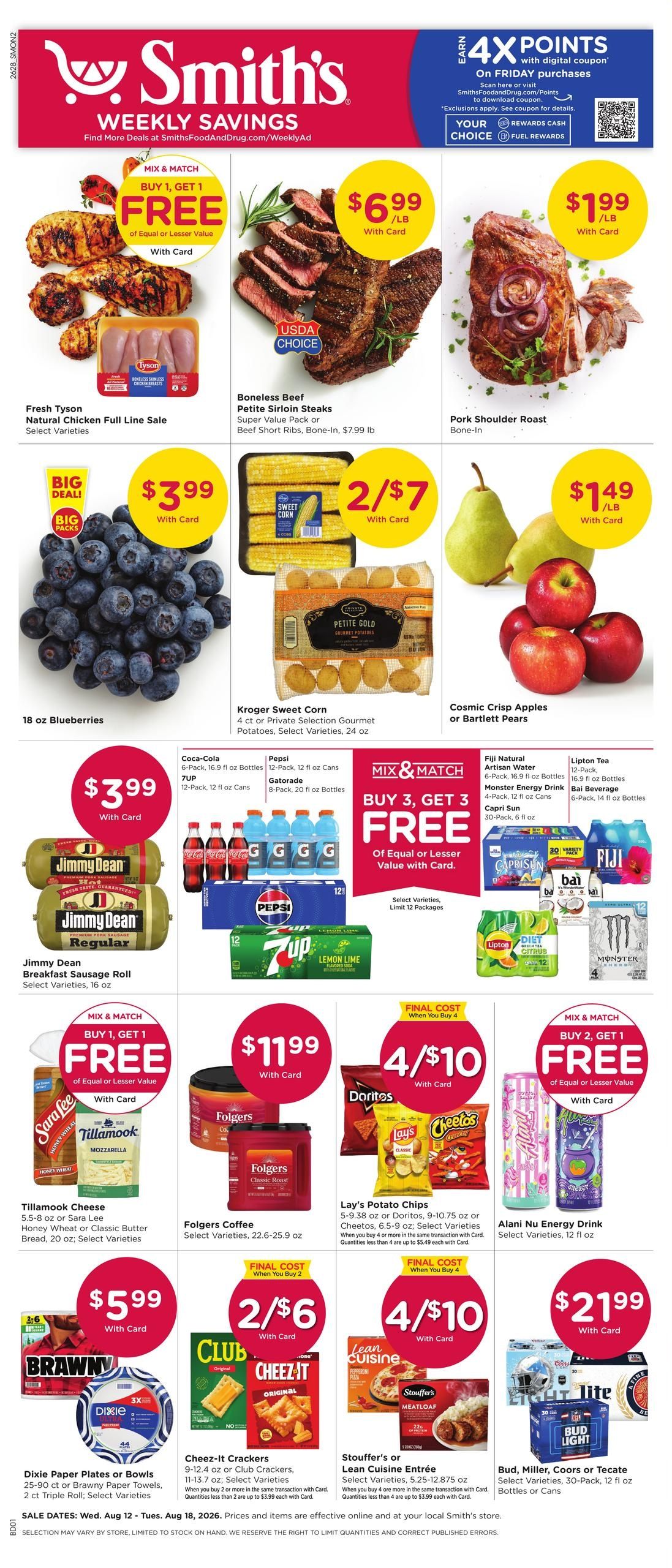 Smith's (Santa Fe–San Jose Area, NM) Weekly Ad August 12 - 18, 2026
