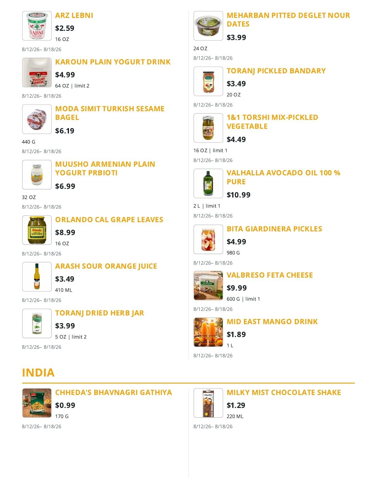 Wholesome Choice Weekly Ad August 12 - 18, 2026