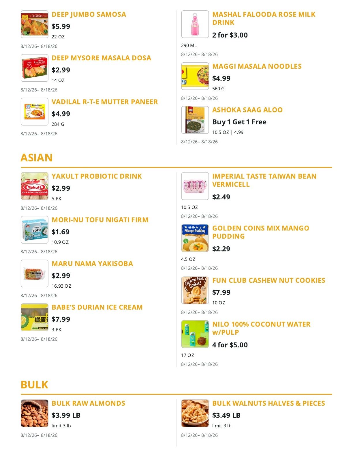 Wholesome Choice Weekly Ad August 12 - 18, 2026