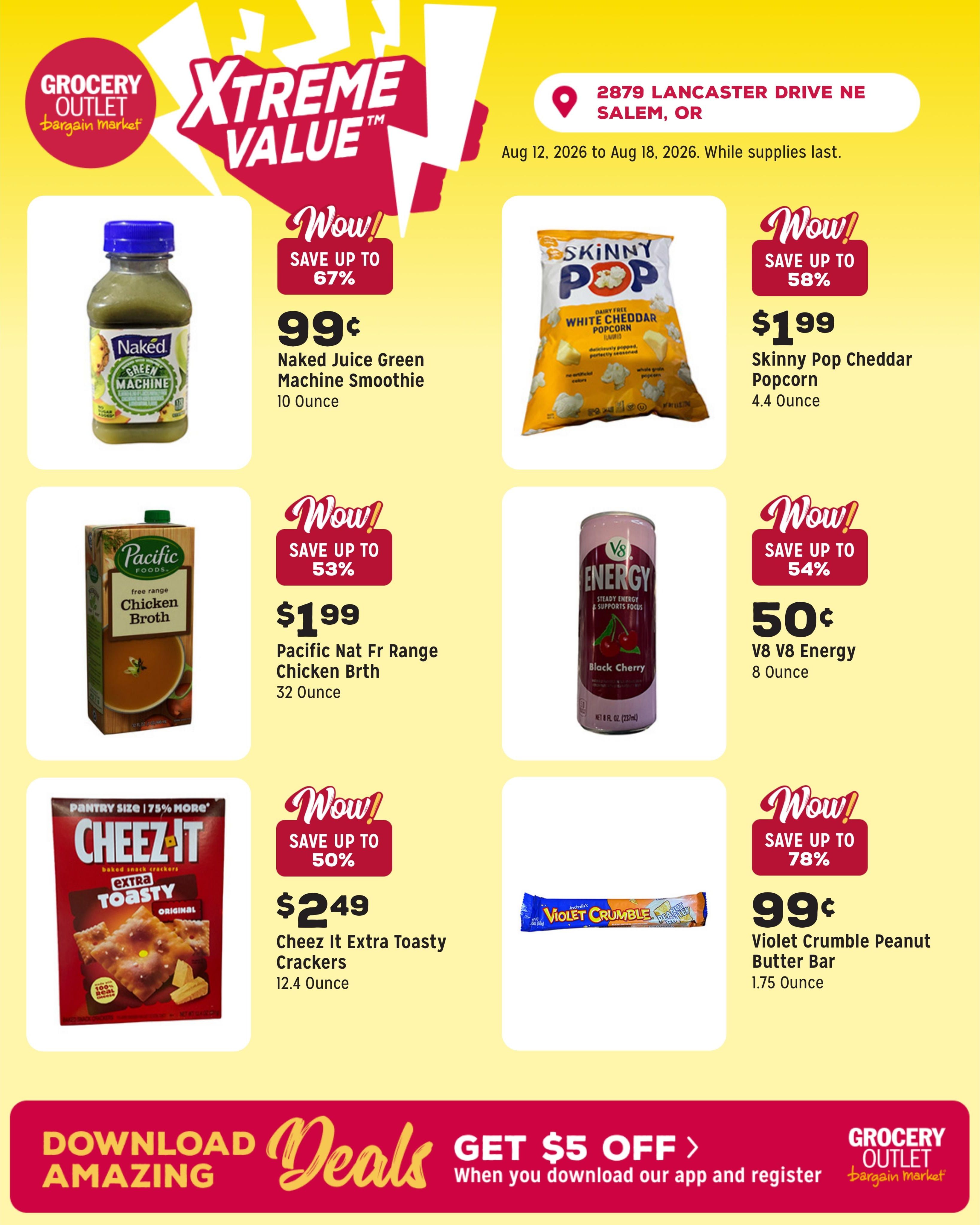 Grocery Outlet (Salem Area, OR) Weekly Ad August 12 - 18, 2026