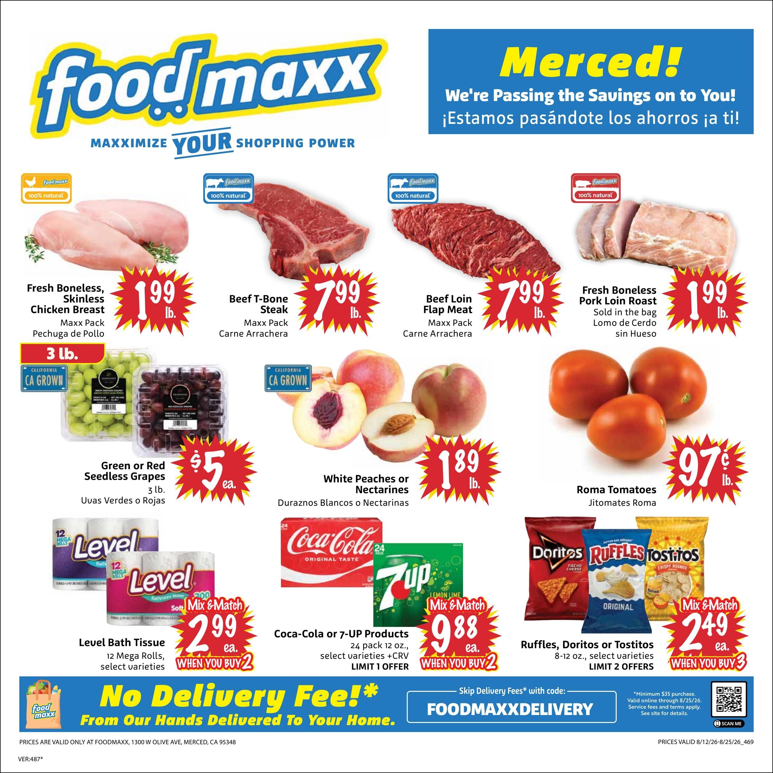 FoodMaxx (Modesto Area, CA) Weekly Ad August 12 - 25, 2026