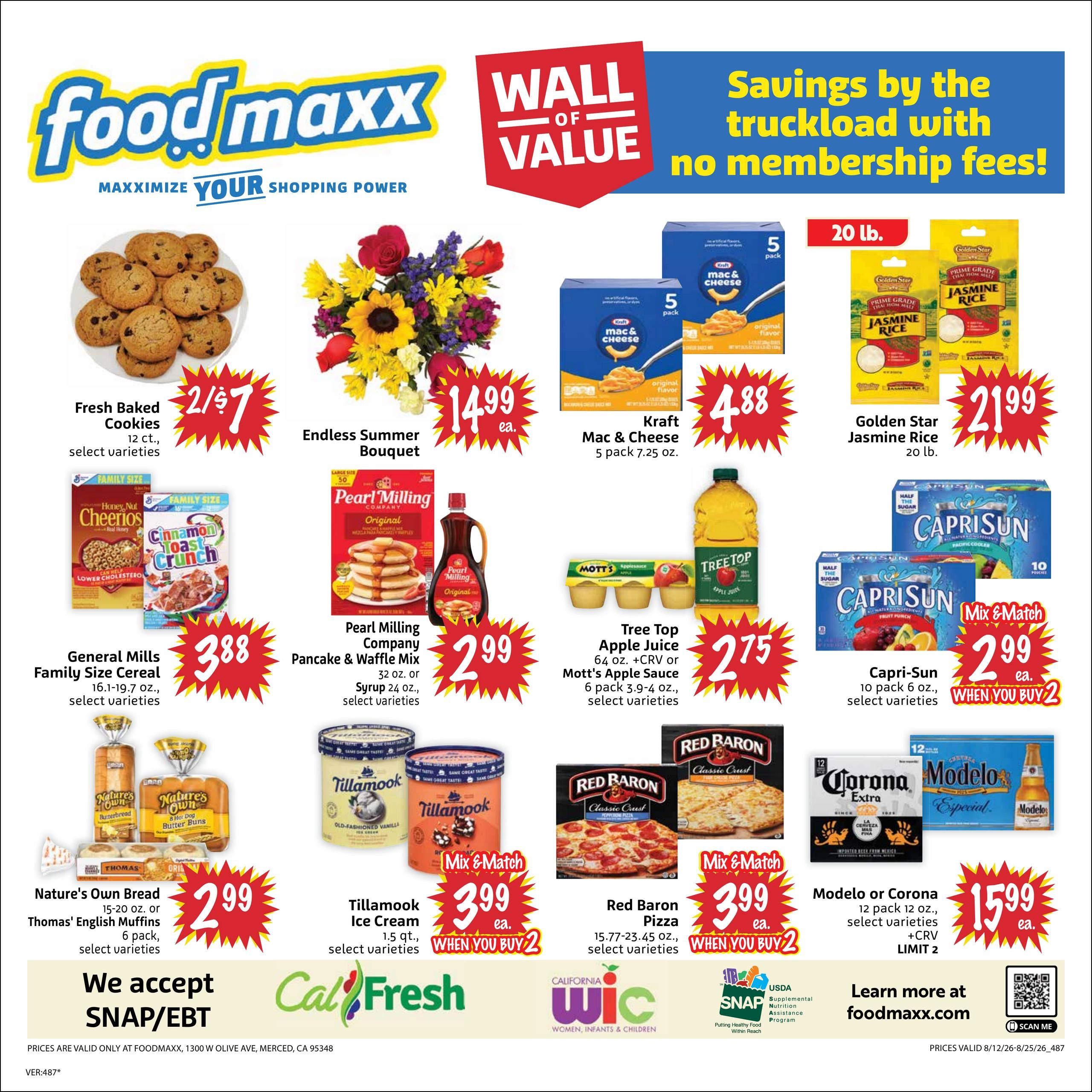 FoodMaxx (Modesto Area, CA) Weekly Ad August 12 - 25, 2026