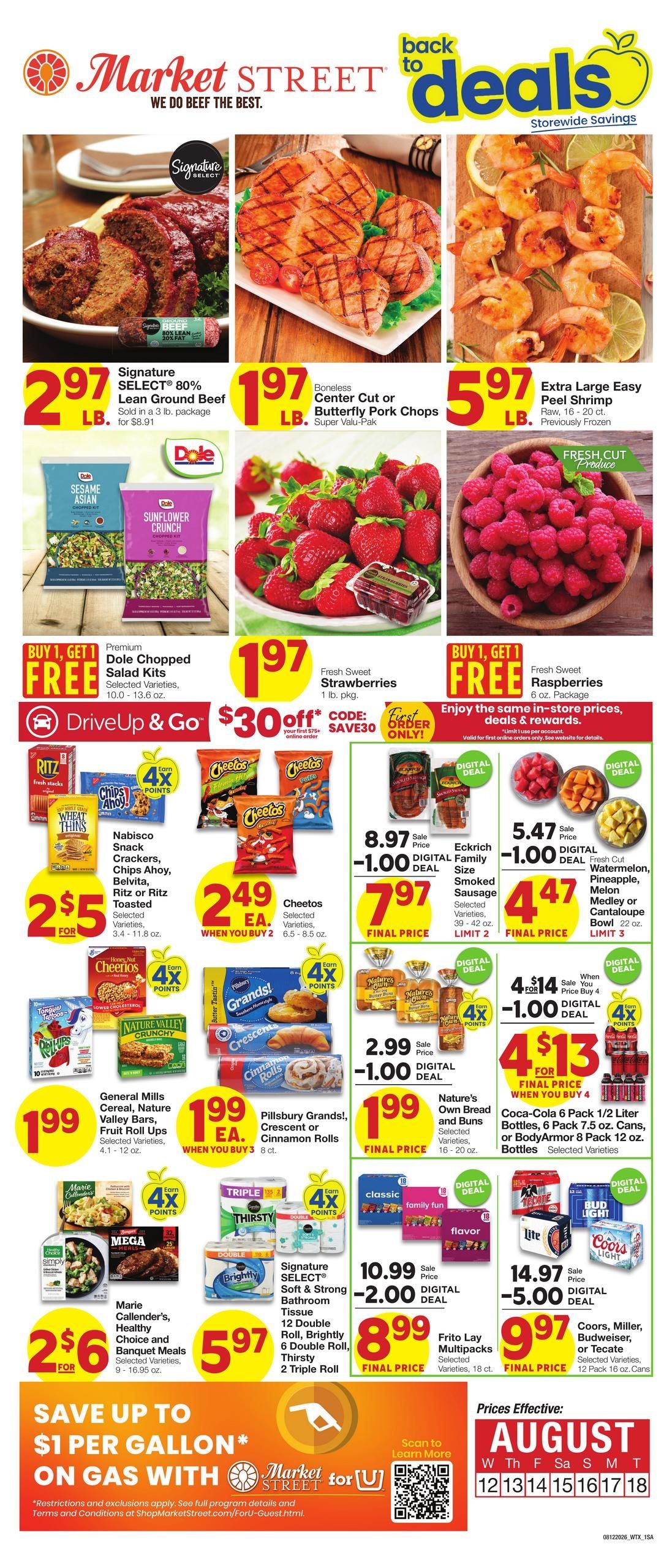 Market Street (San Angelo Area, TX) Weekly Ad August 12 - 18, 2026