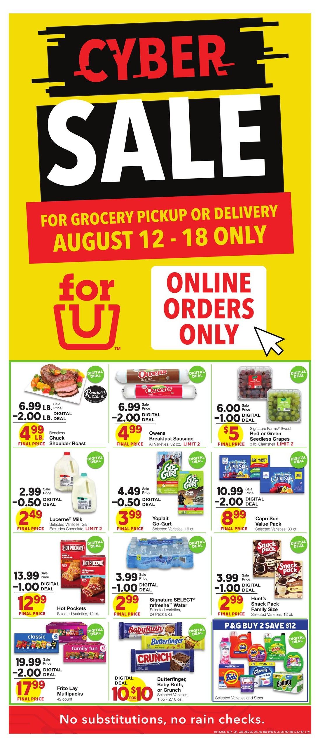 Market Street (San Angelo Area, TX) Weekly Ad August 12 - 18, 2026