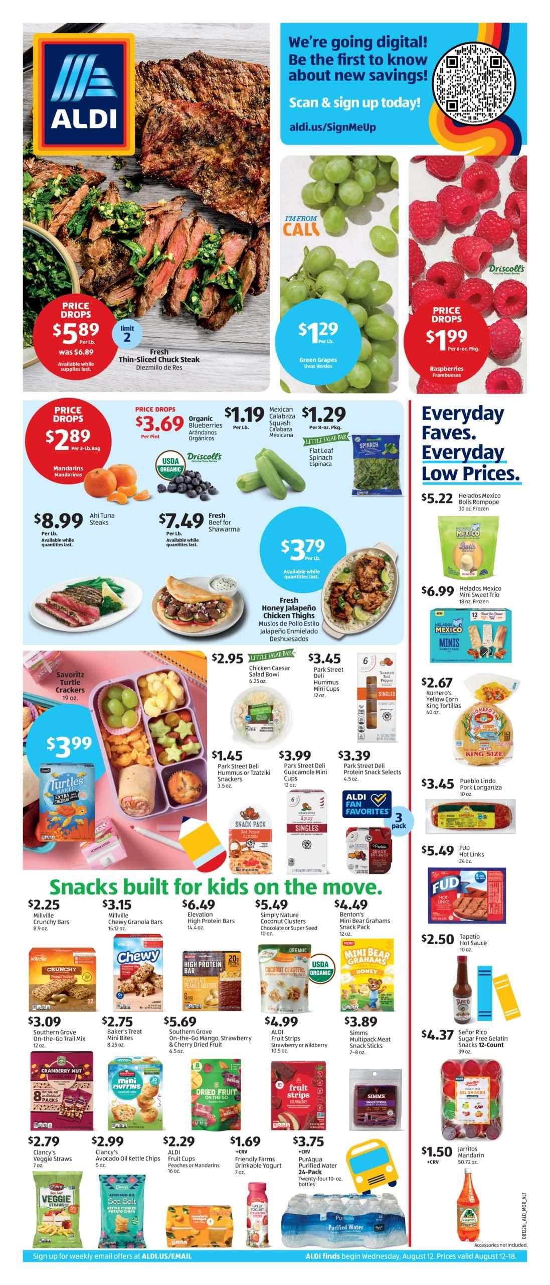 ALDI (Bakersfield Area, CA) Weekly Ad August 12 - 18, 2026