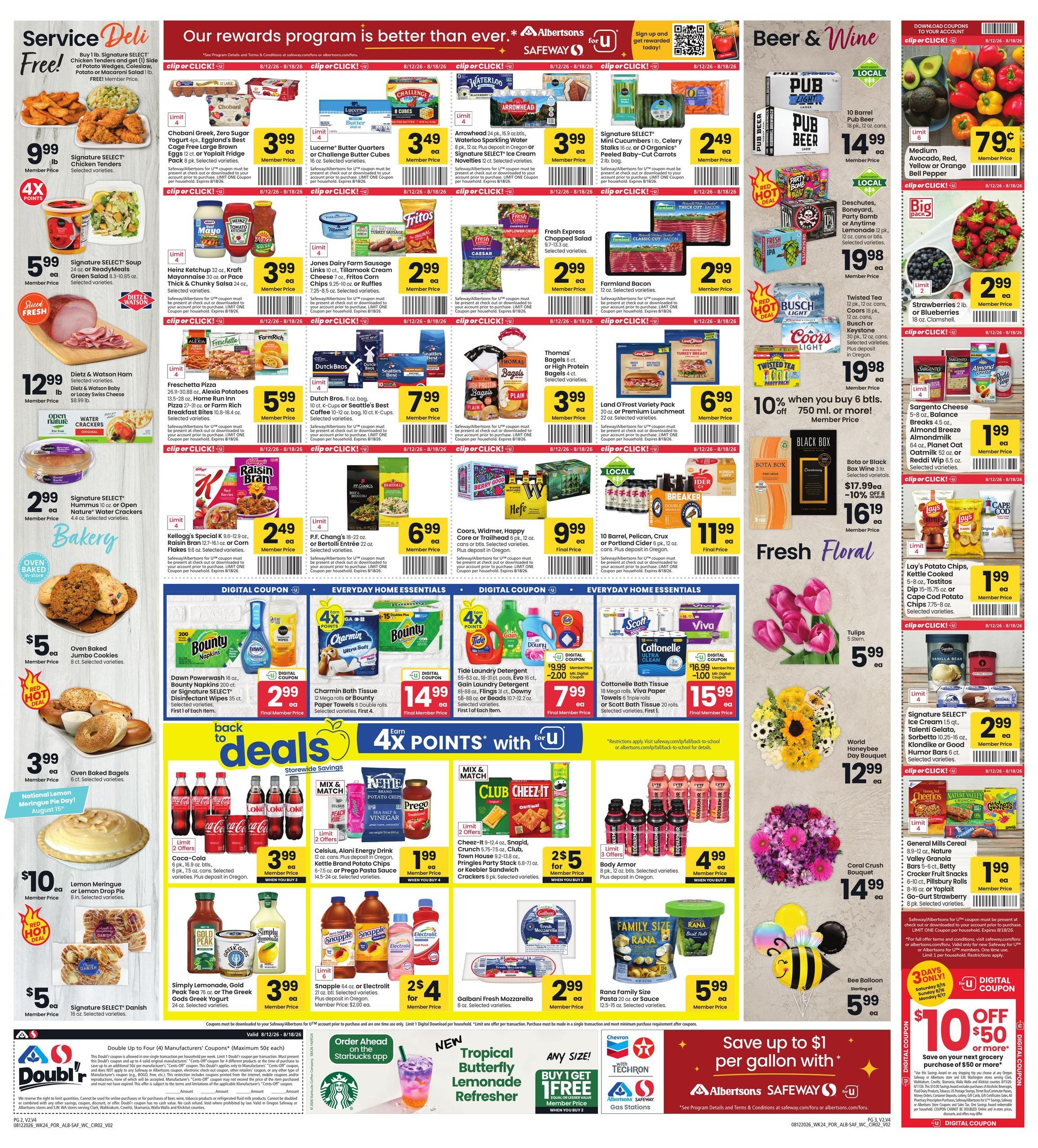 Safeway (Vancouver Area, WA) Weekly Ad August 12 - 18, 2026