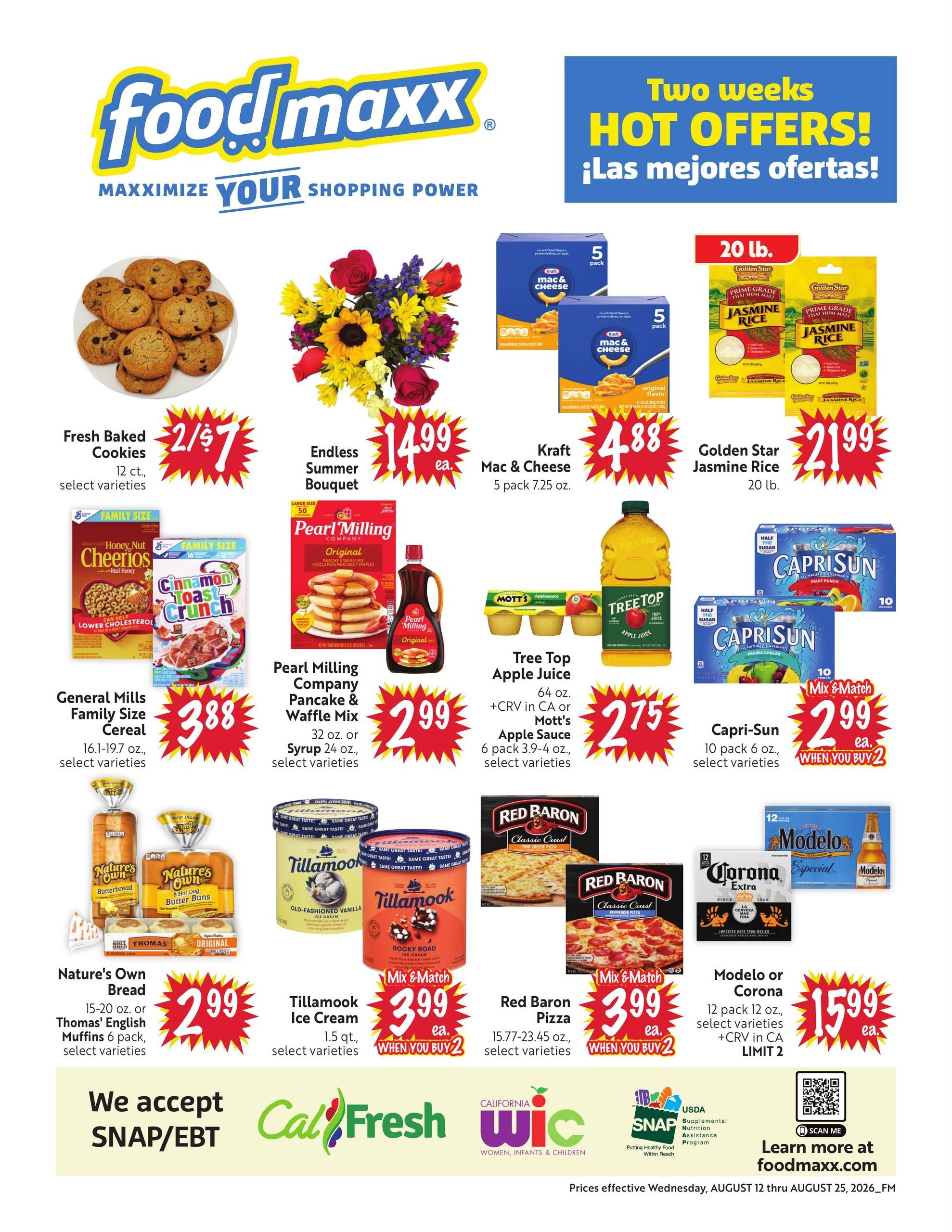 FoodMaxx Weekly Ad August 12 - 25, 2026