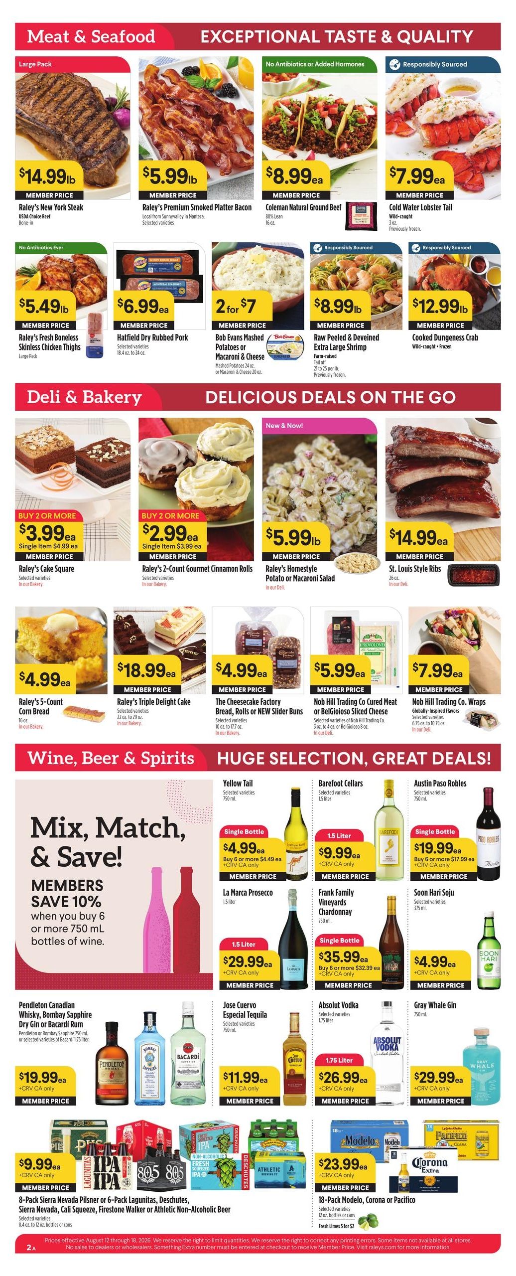 Raley's Weekly Ad August 12 - 18, 2026