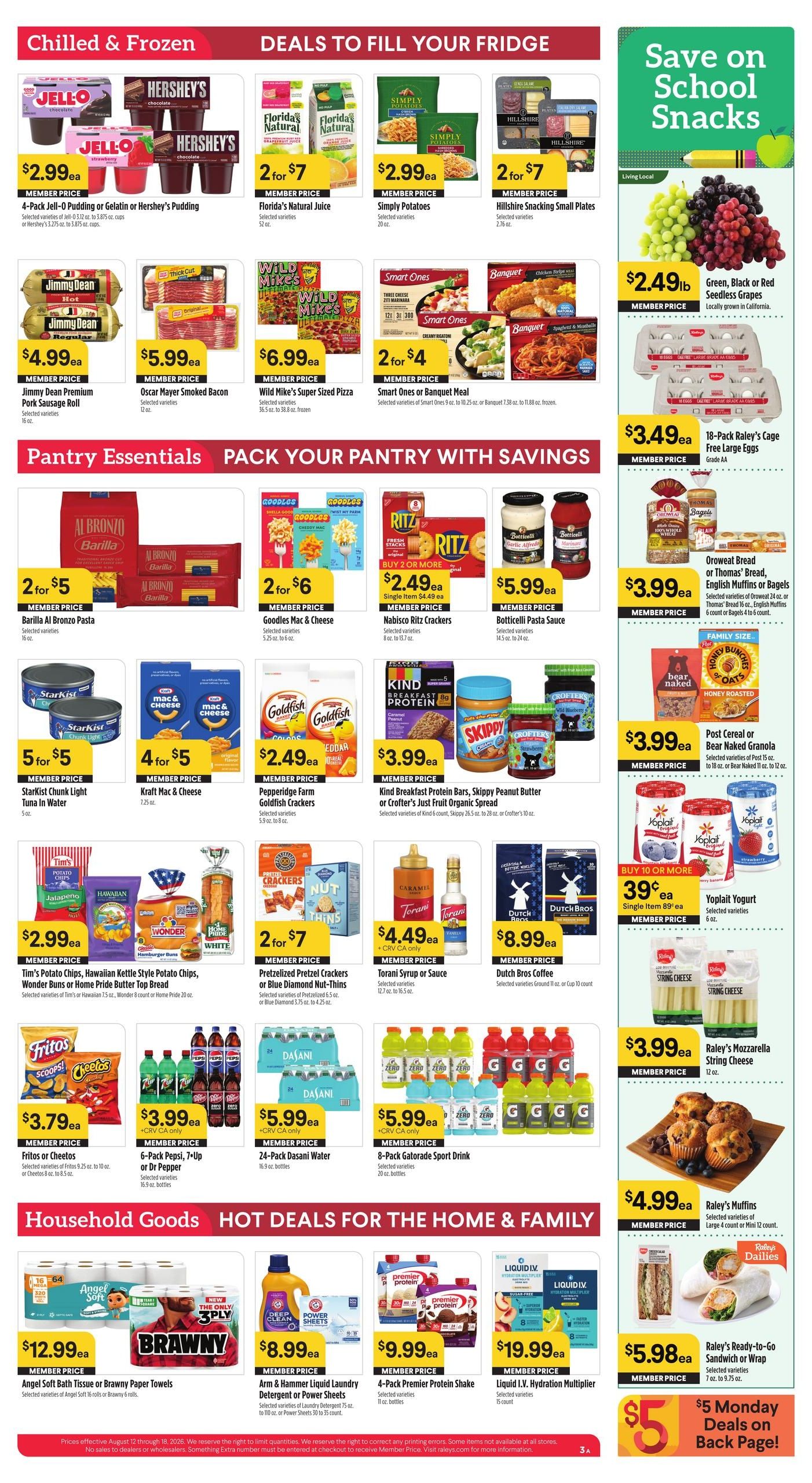 Raley's Weekly Ad August 12 - 18, 2026