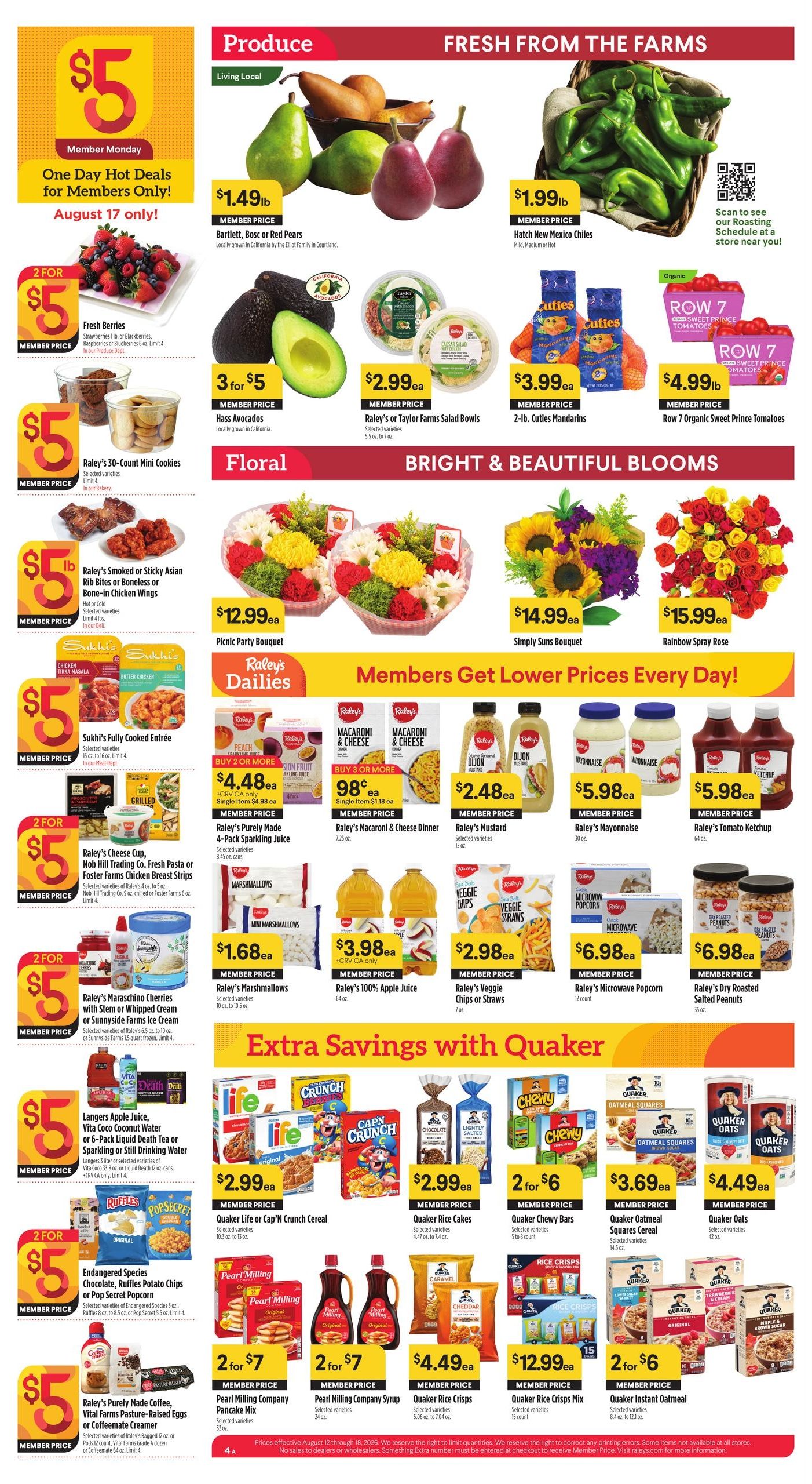 Raley's Weekly Ad August 12 - 18, 2026