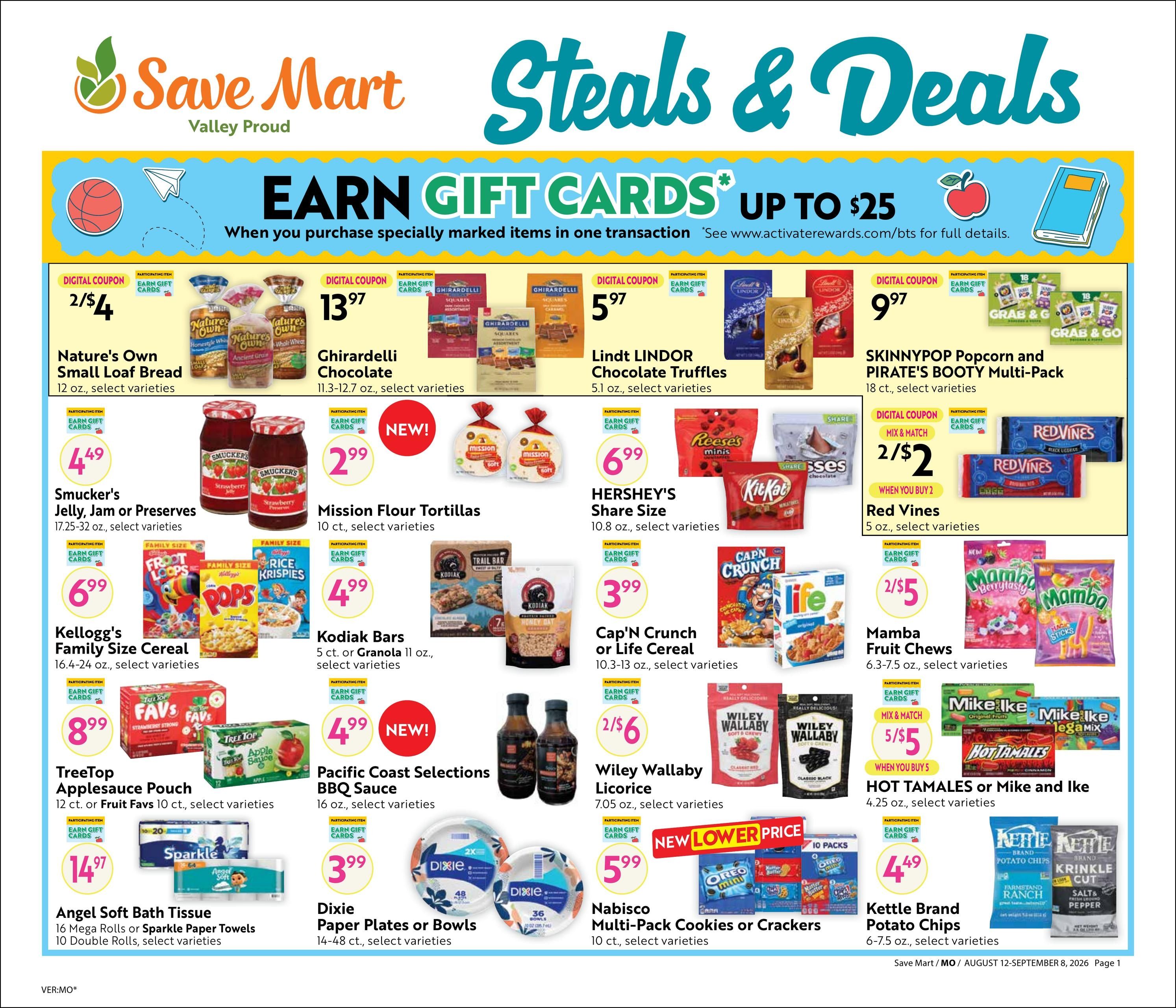 Save Mart (CA) Online Savings Guide Weekly Ad August 12 - September 8, 2026