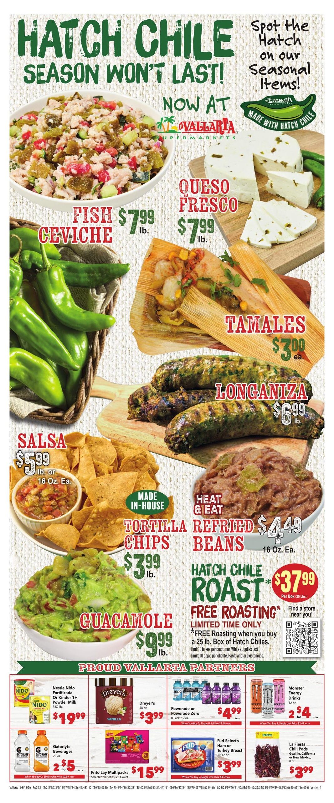 Vallarta Supermarkets (Bakersfield Area, CA) Grocery Savings Weekly Ad August 12 - 18, 2026