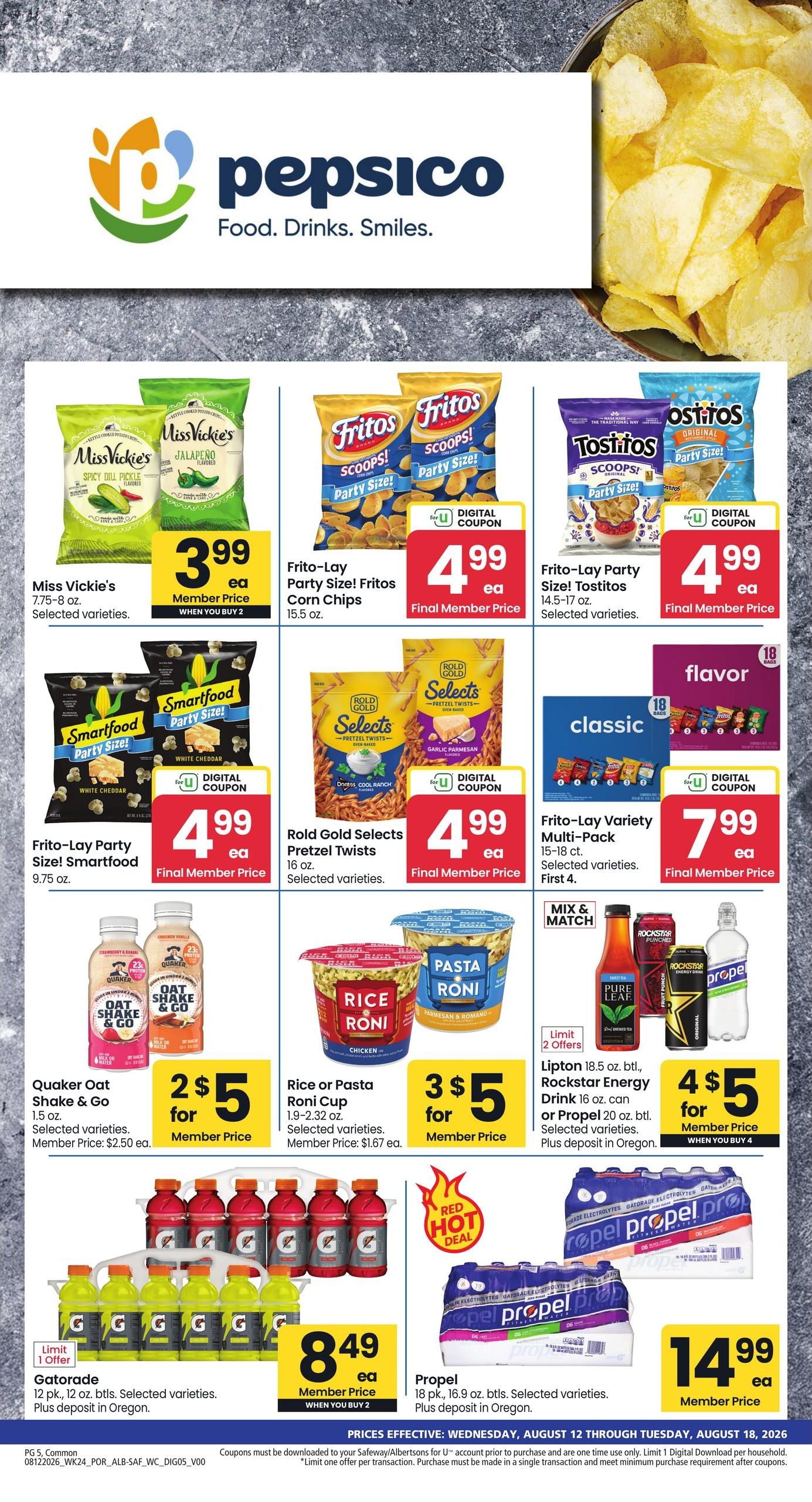 Albertsons (OR, WA) Weekly Ad August 12 - 18, 2026
