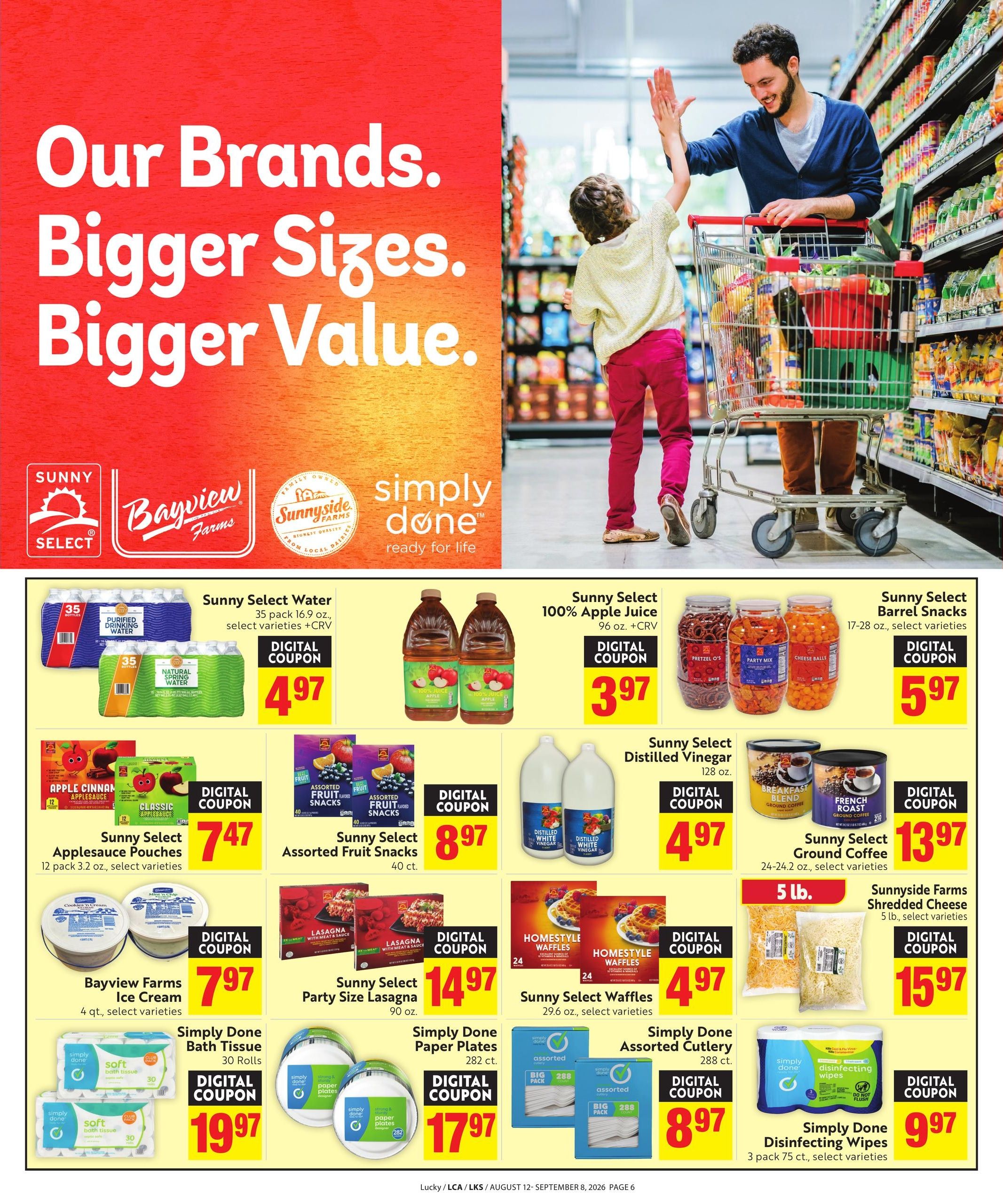 Lucky Supermarkets Save Even More Weekly Ad August 12 - September 8, 2026