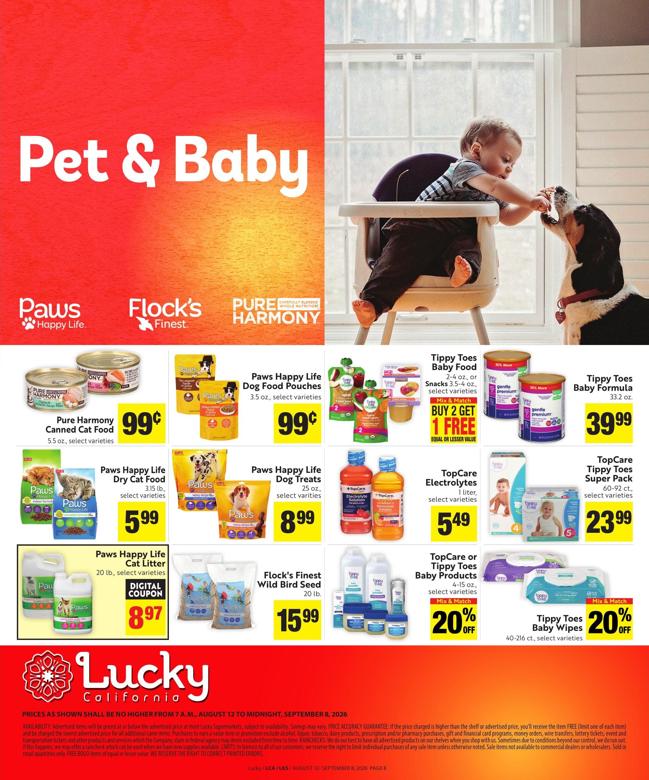 Lucky Supermarkets Save Even More Weekly Ad August 12 - September 8, 2026
