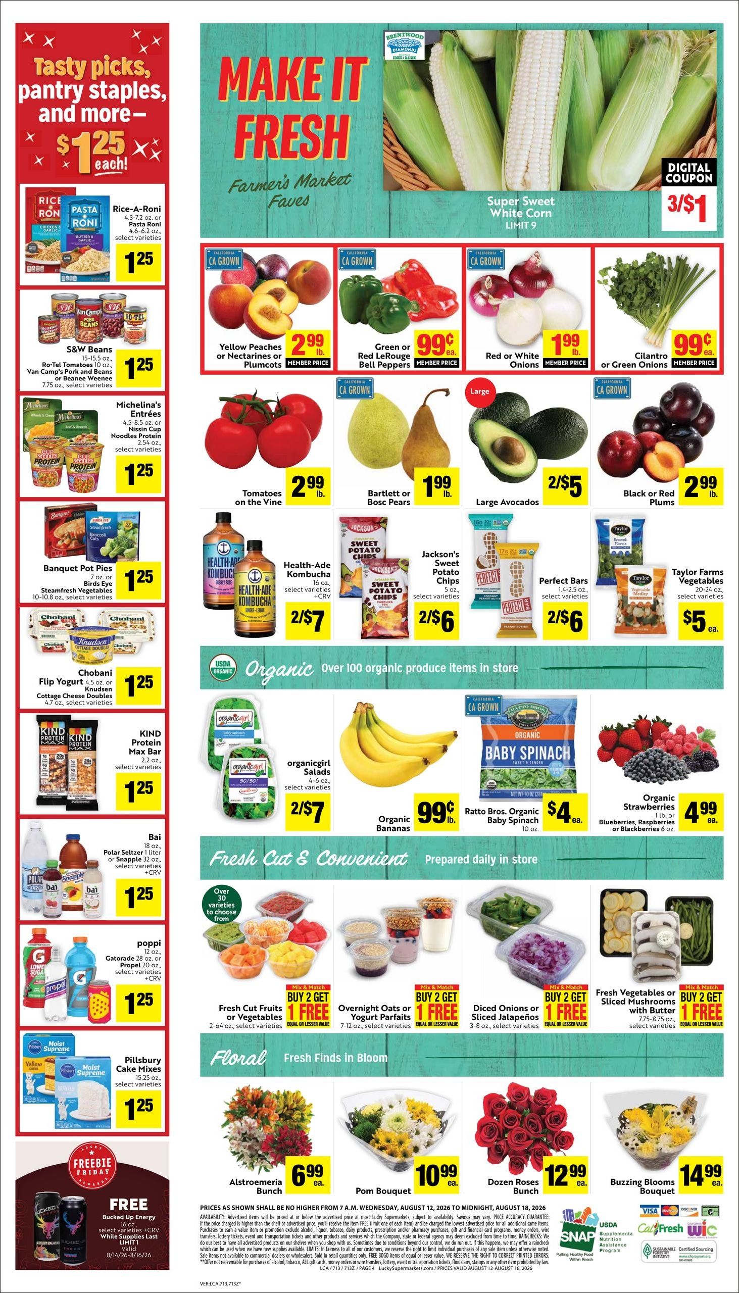 Lucky Supermarkets (Antioch Area, CA) Weekly Ad August 12 - 18, 2026
