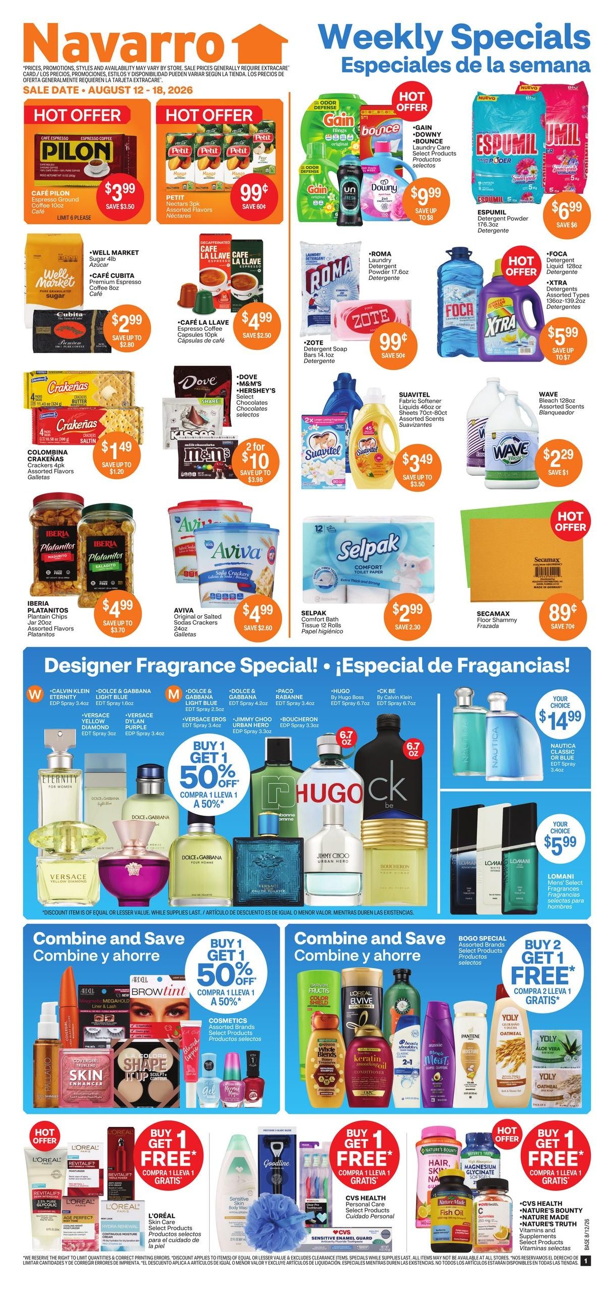 Navarro Discount Pharmacy (Tampa–Orlando Area, FL) Weekly Ad August 12 - 18, 2026