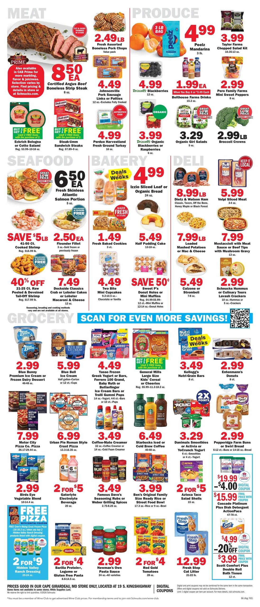 Schnucks (Cape Girardeau–Burfordville Area, IL–MO) Weekly Print Weekly Ad August 19 - 25, 2026